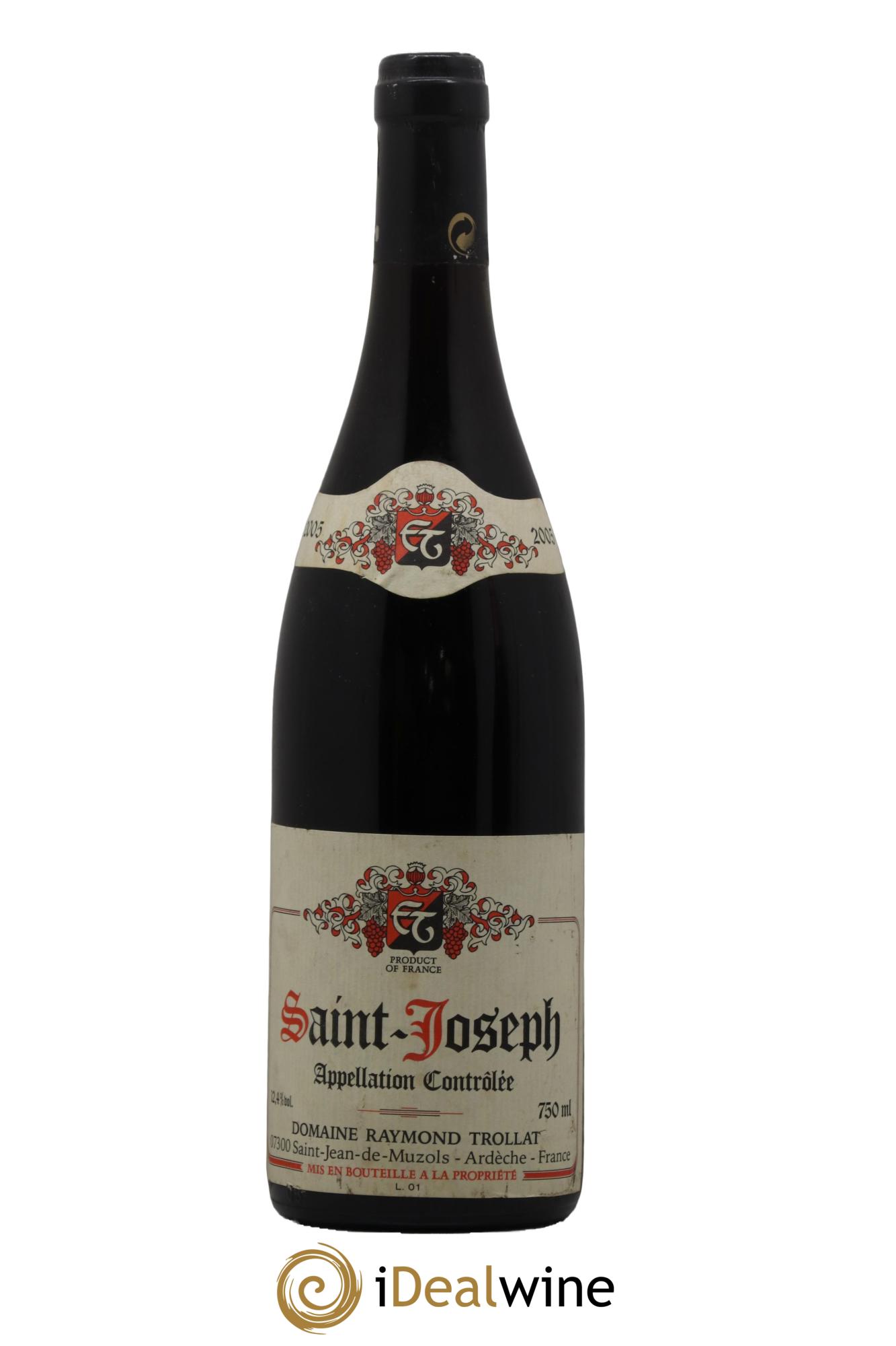 Saint-Joseph Raymond Trollat 2005 - Lot de 1 bouteille - 0