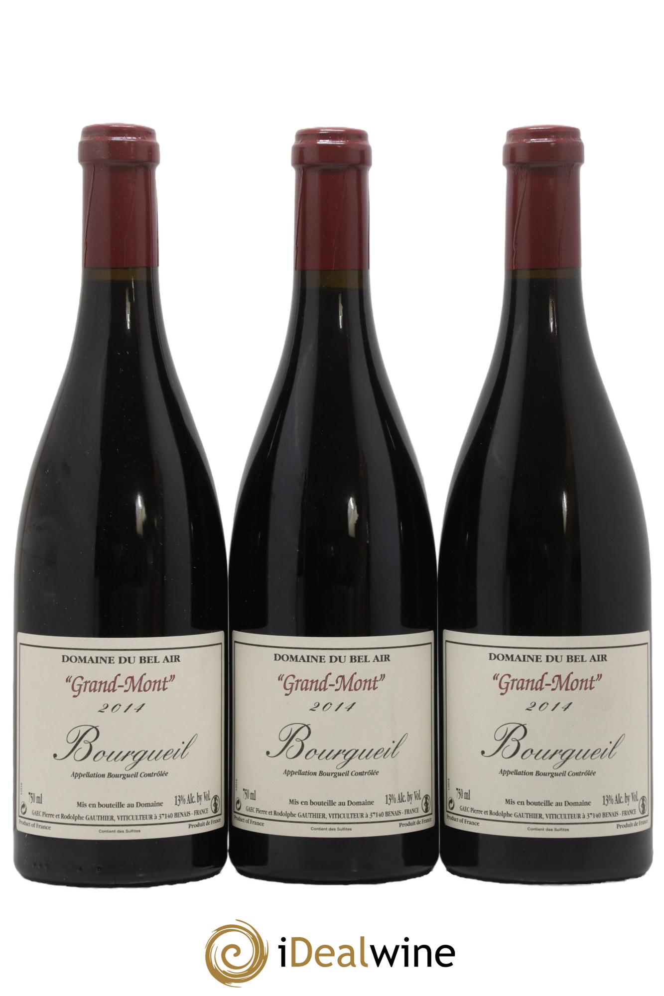 Bourgueil Grand Mont Domaine du Bel Air 2014 - Lot de 3 bouteilles - 0