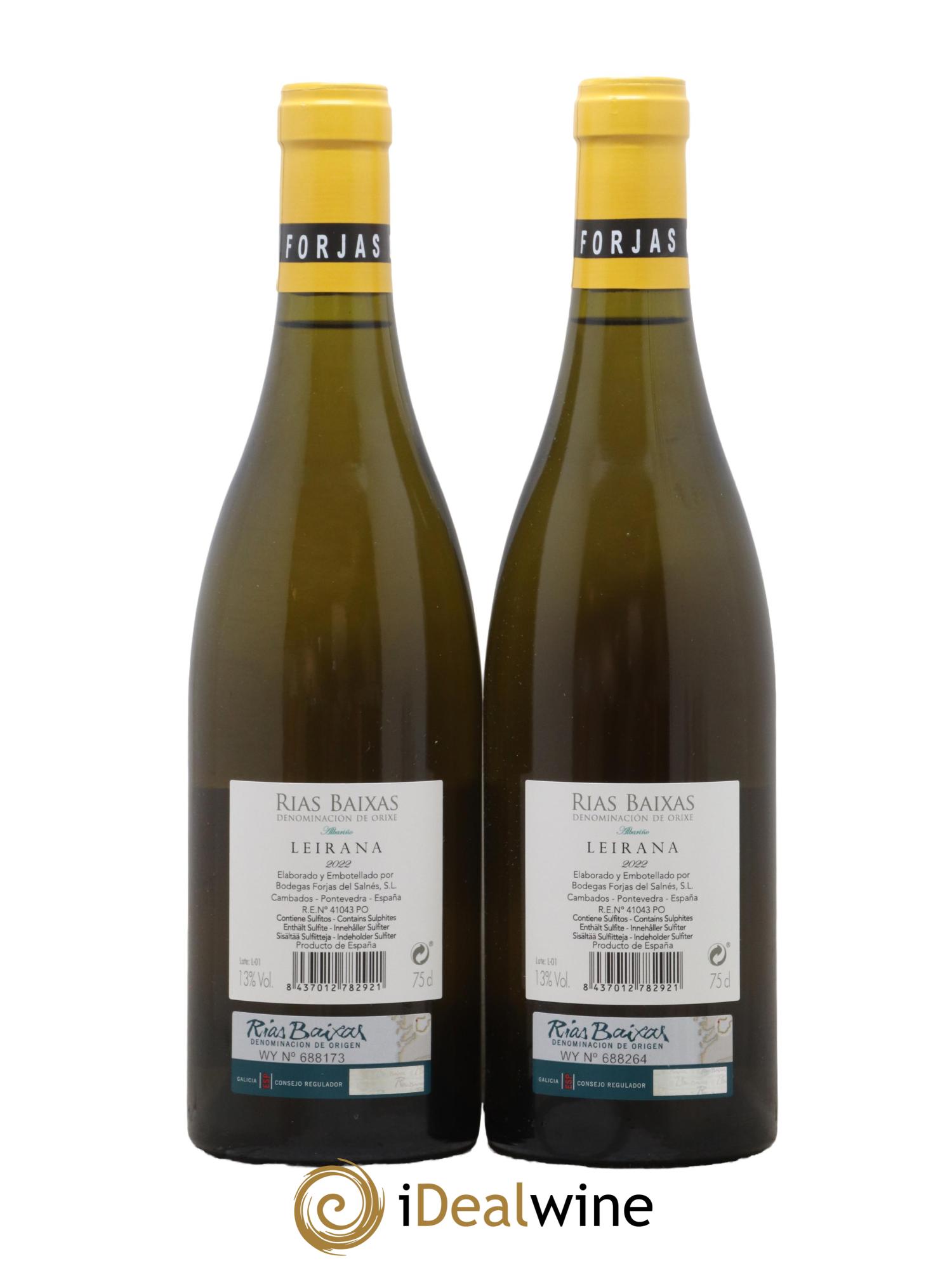 Rias Baixas Forjas Del Salnes Leirana 2022 - Posten von 2 Flaschen - 1