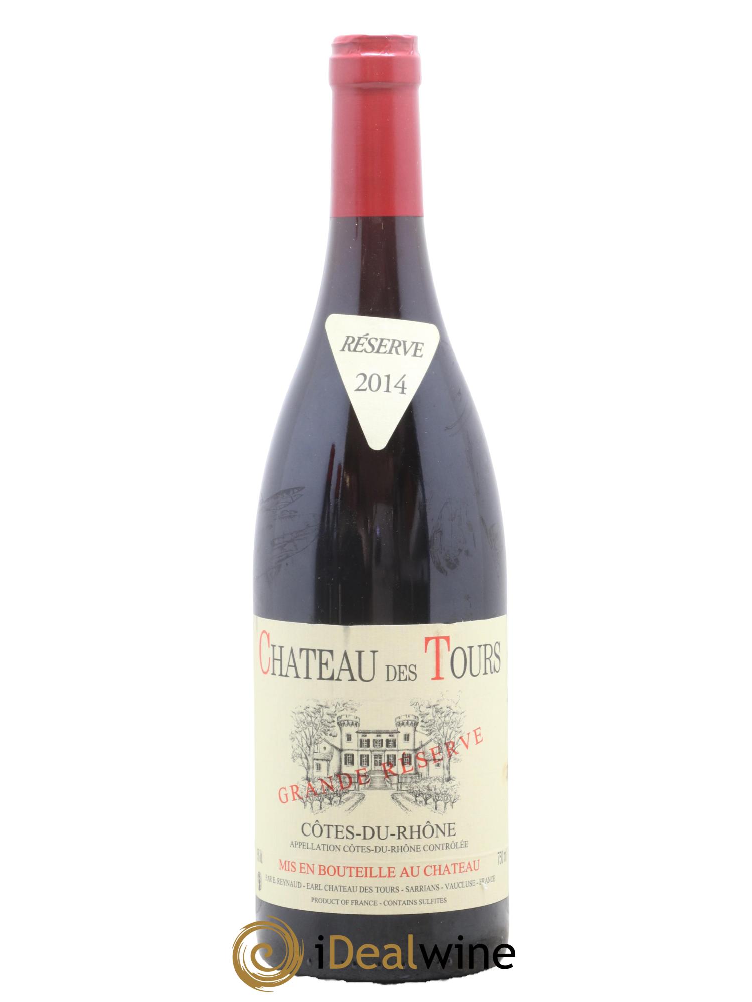 Côtes-du-Rhône Château des Tours Grande Réserve Emmanuel Reynaud 2014 - Lot de 1 bouteille - 0
