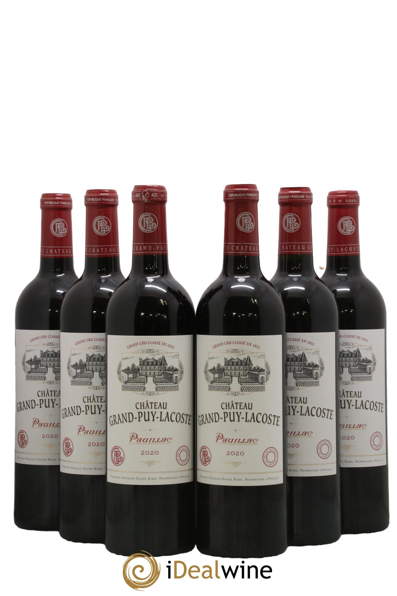 Château Grand Puy Lacoste 5ème Grand Cru Classé 2020 - Lotto di 6 bottiglie - 0