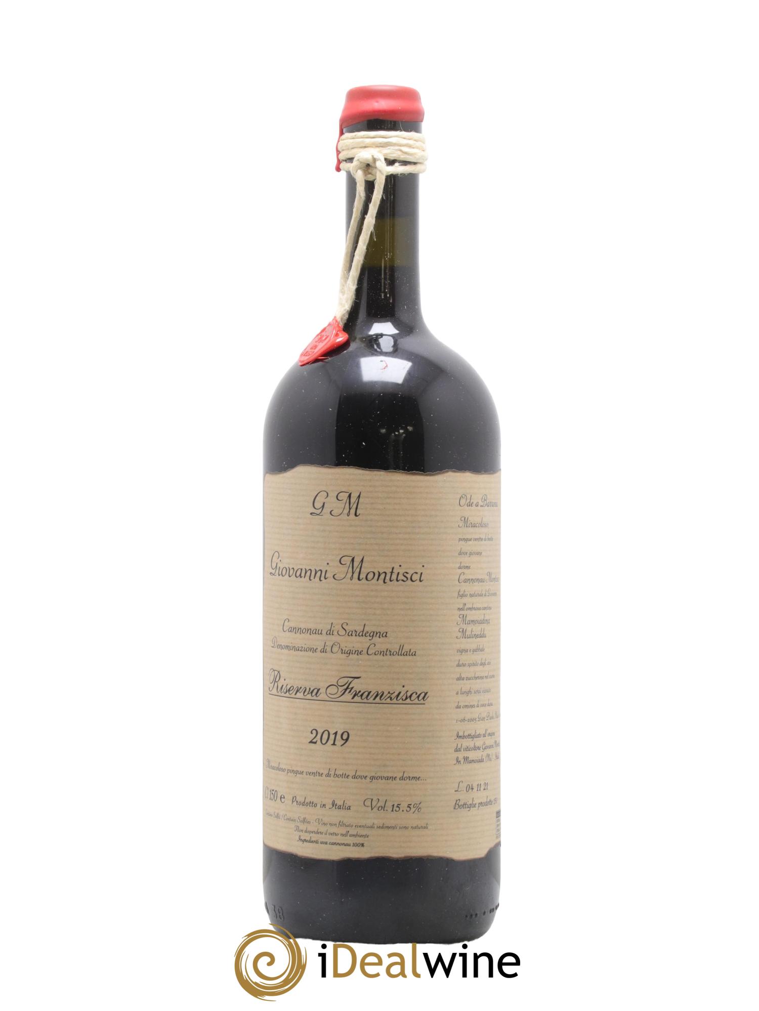 Sardaigne Cannonau di Sardegna Riserva Franzisca Giovanni Montisci 2019 - Lot de 1 magnum - 1