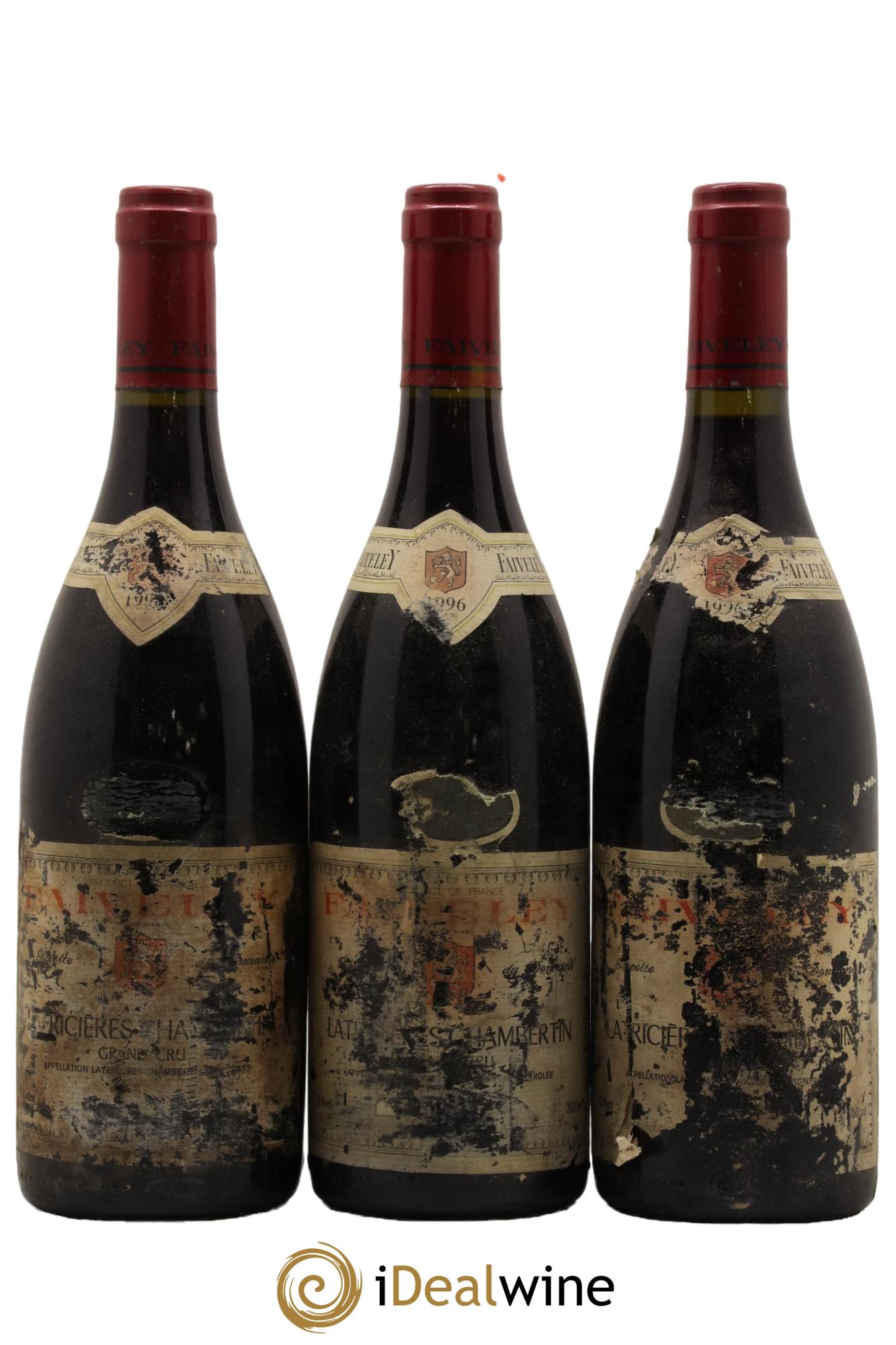 Latricières-Chambertin Grand Cru Faiveley 1996 - Lot de 3 bouteilles - 0