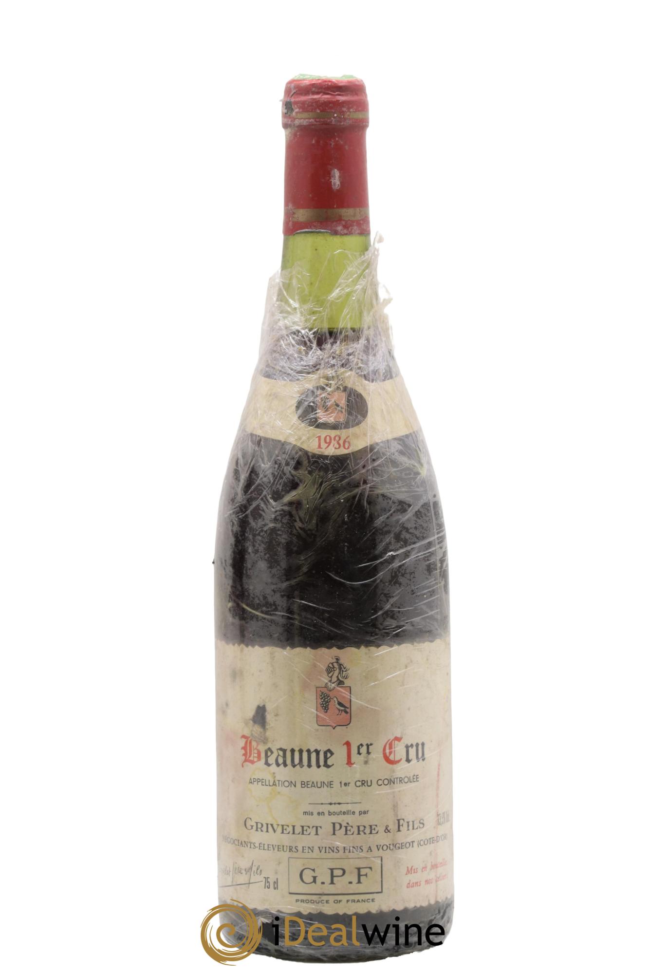 Beaune 1er Cru Grivelet Père et Fils 1986 - Lot de 1 bouteille - 0