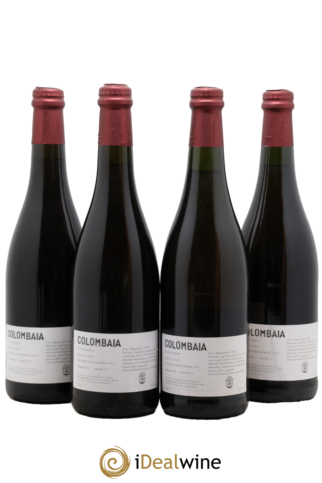Italie Toscana IGT Ancestrale Rosato Colombaia 2014 - Lot of 4 bottles - 1