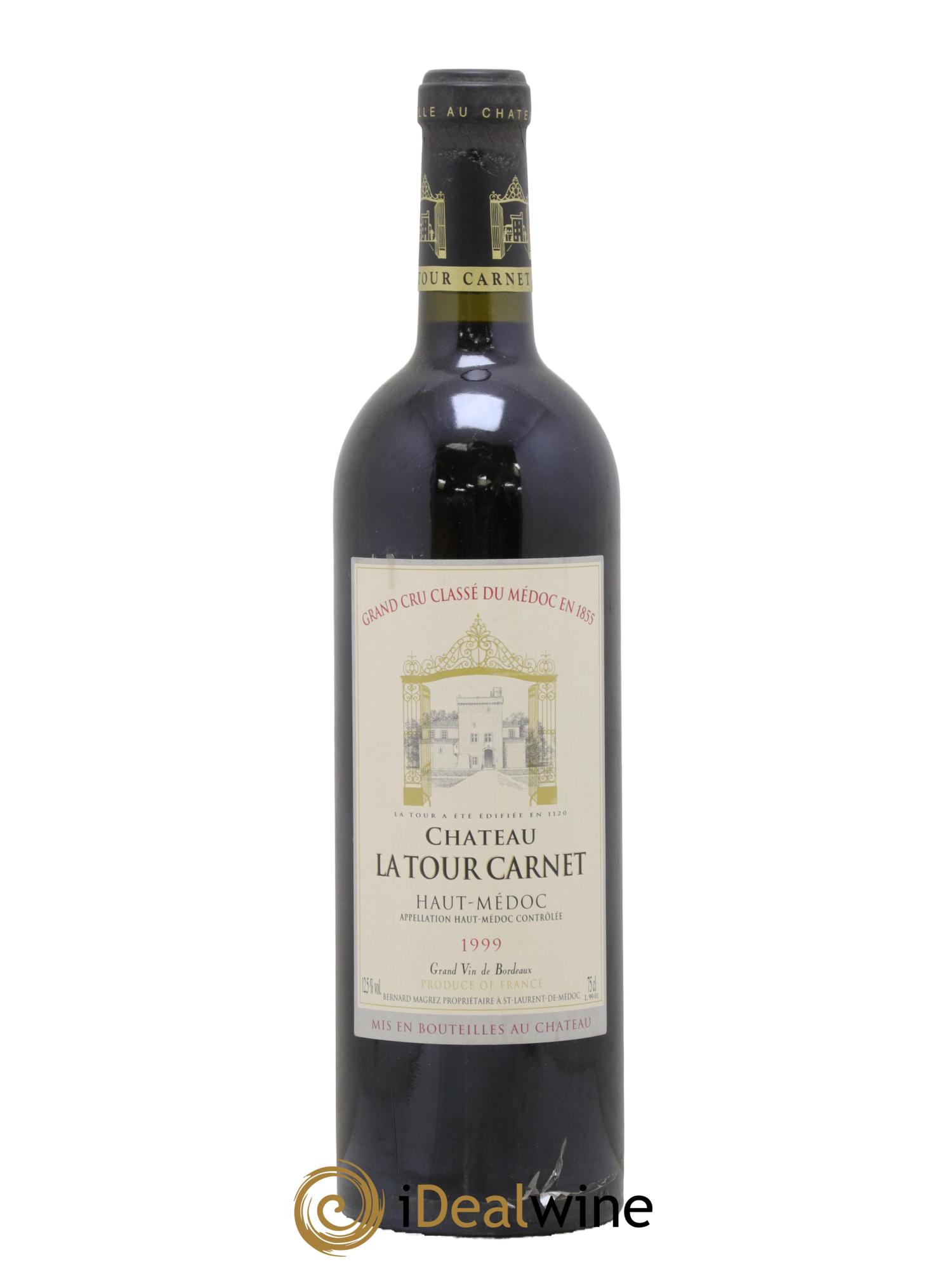 Château la Tour Carnet 4ème Grand Cru Classé 1999 - Posten von 1 Flasche - 0