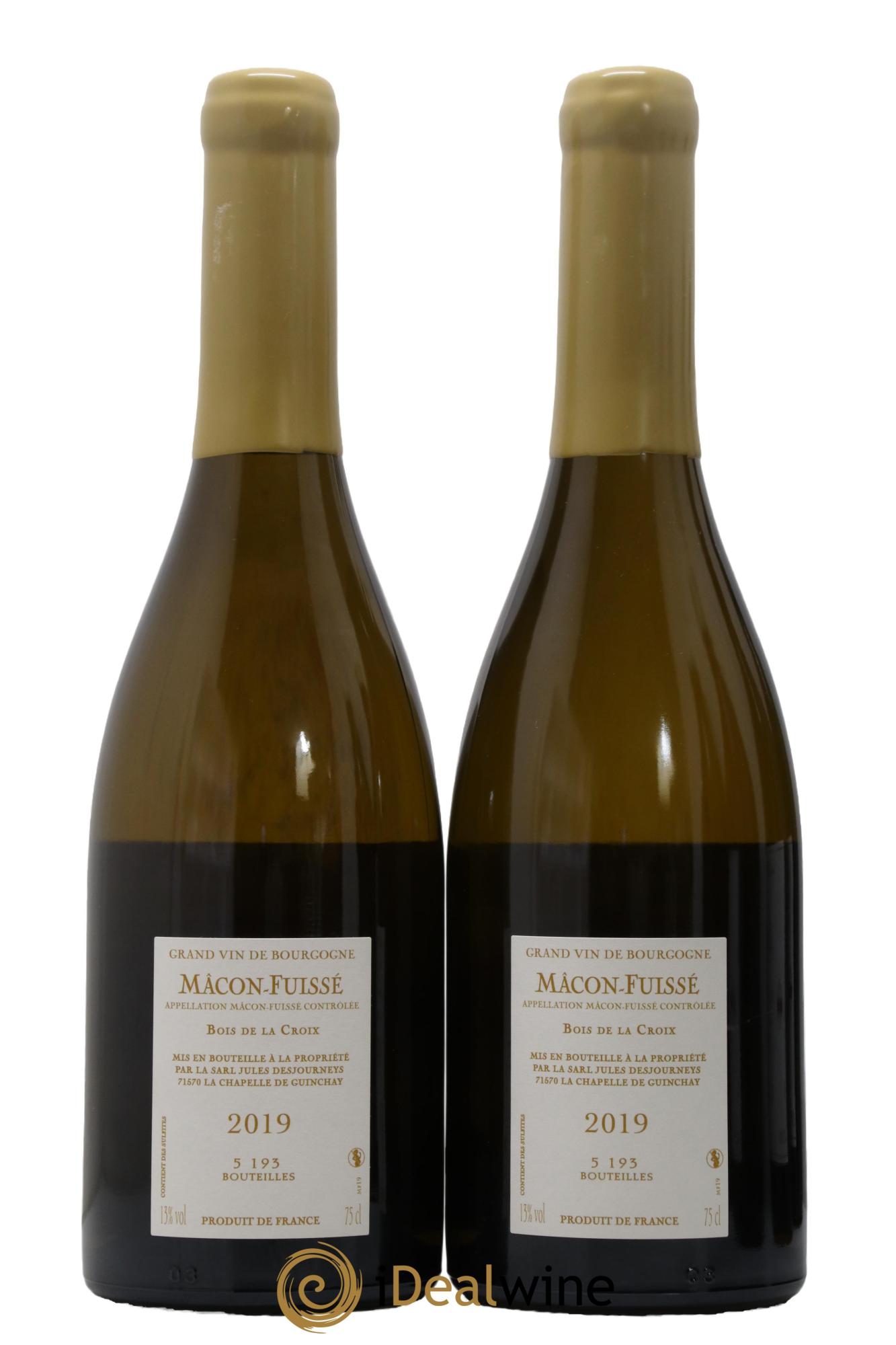 Mâcon-Fuissé Bois de la Croix Jules Desjourneys 2019 - Lot de 2 bouteilles - 1