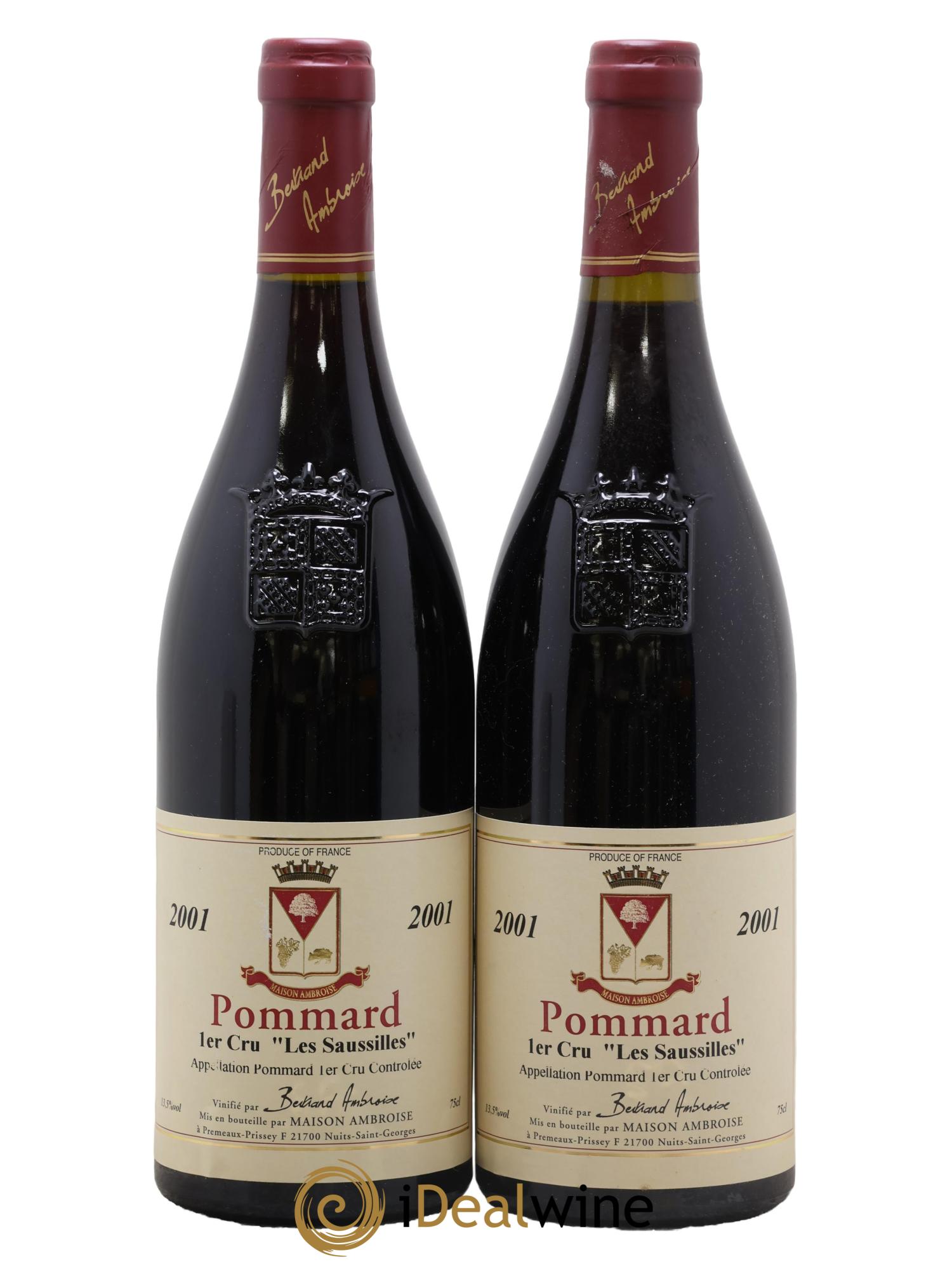 Pommard 1er Cru Les Saussilles Bertrand Ambroise 2001 - Posten von 2 Flaschen - 0