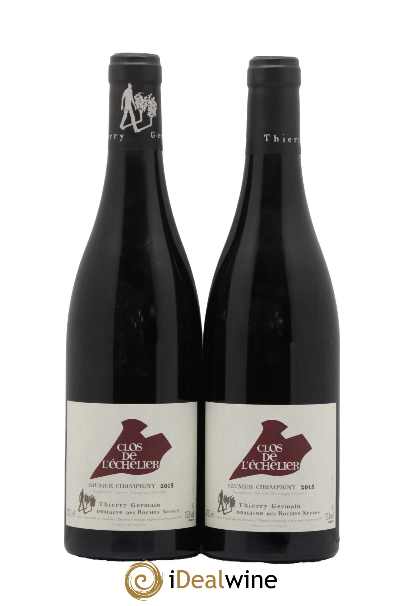 Saumur-Champigny Clos de l'Echelier Domaine des Roches Neuves - Thierry Germain 2015 - Lot of 2 bottles - 0