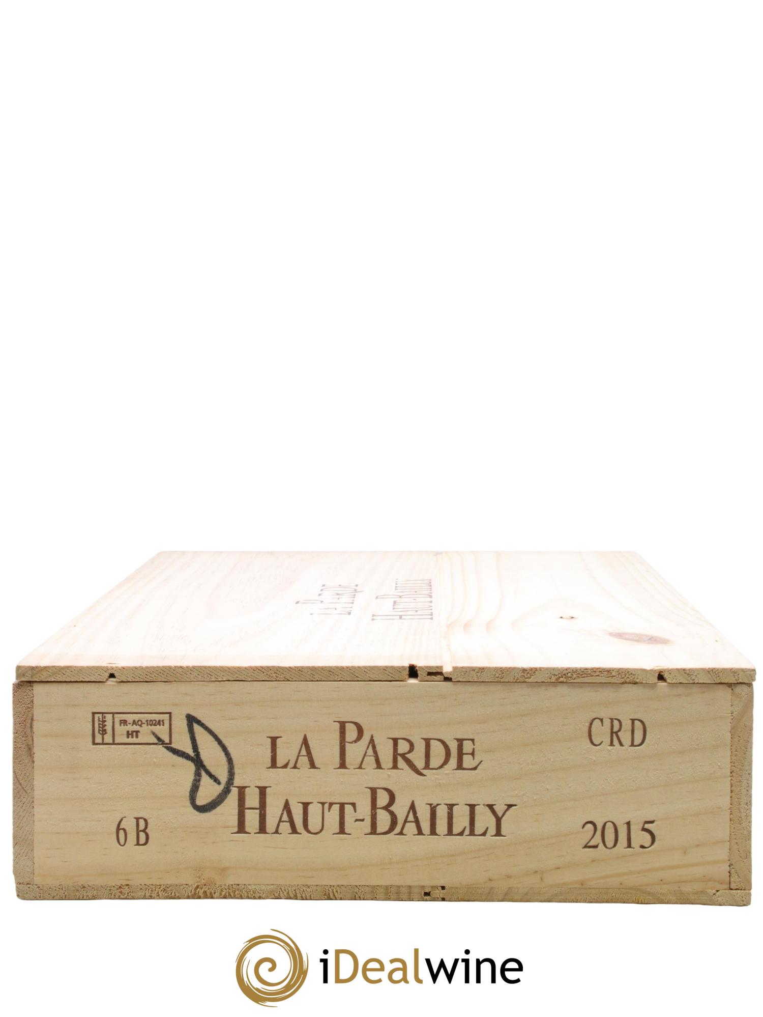 Haut Bailly II (Anciennement La Parde de Haut-Bailly) Second Vin 2015 - Lot of 6 bottles - 1