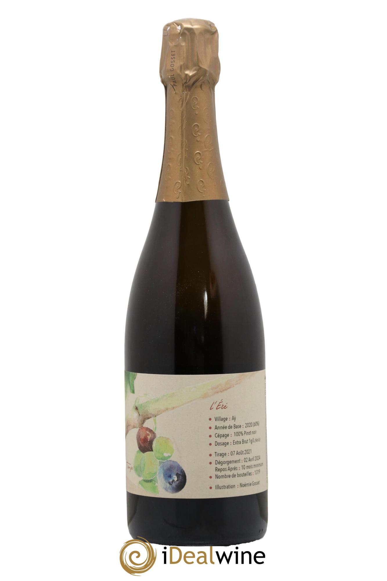 Au Fil du Temps l'Ete Paul Gosset - Lot de 1 bouteille - 1