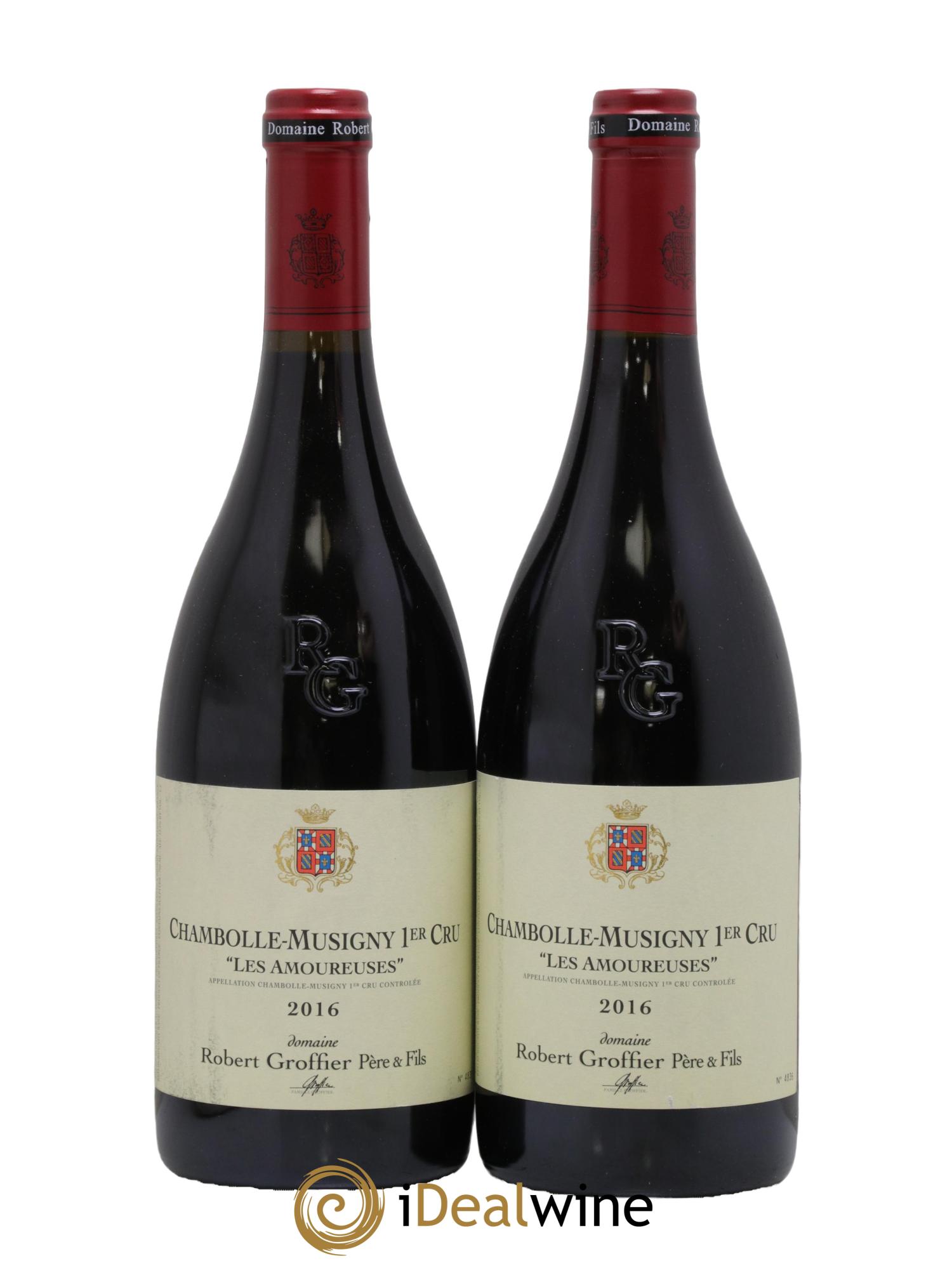 Chambolle-Musigny 1er Cru Les Amoureuses Robert Groffier Père & Fils (Domaine) 2016 - Lotto di 2 bottiglie - 0