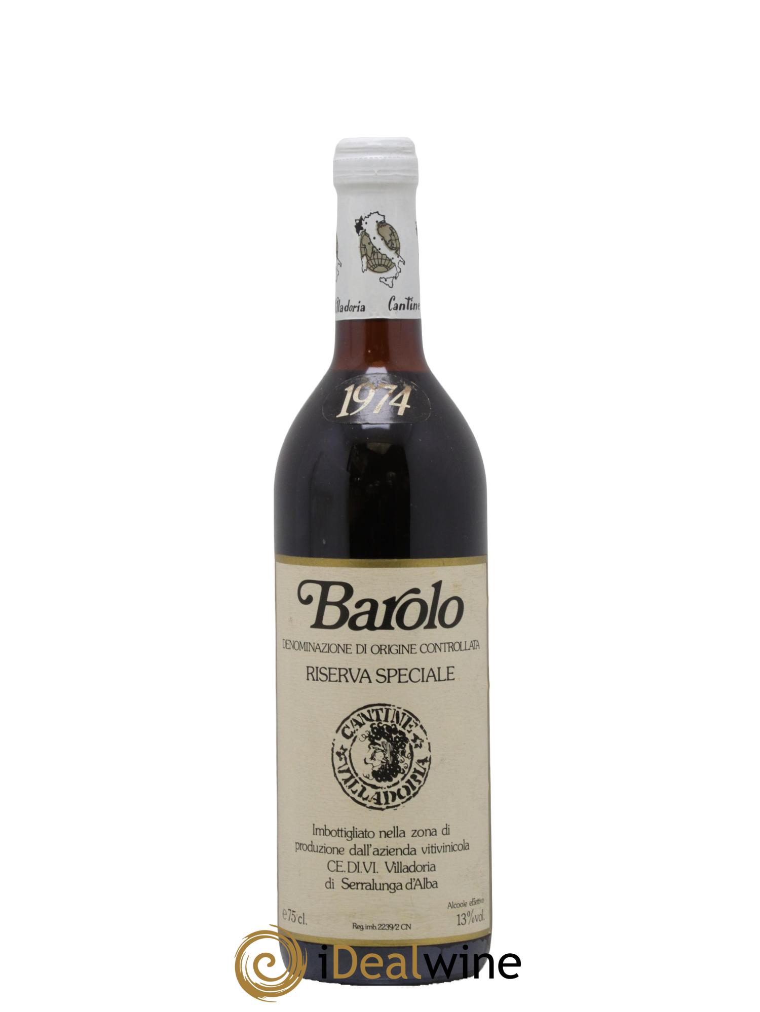 Barolo Riserva Speciale Villadoria 1974 - Posten von 1 Flasche - 0