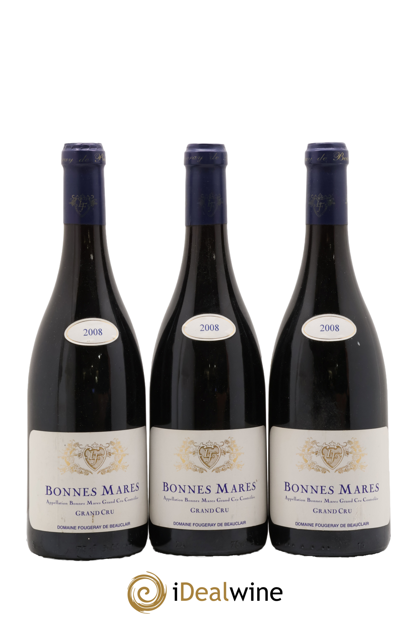 Bonnes-Mares Grand Cru Fougeray de Beauclair (Domaine) 2008 - Lot de 3 bouteilles - 0
