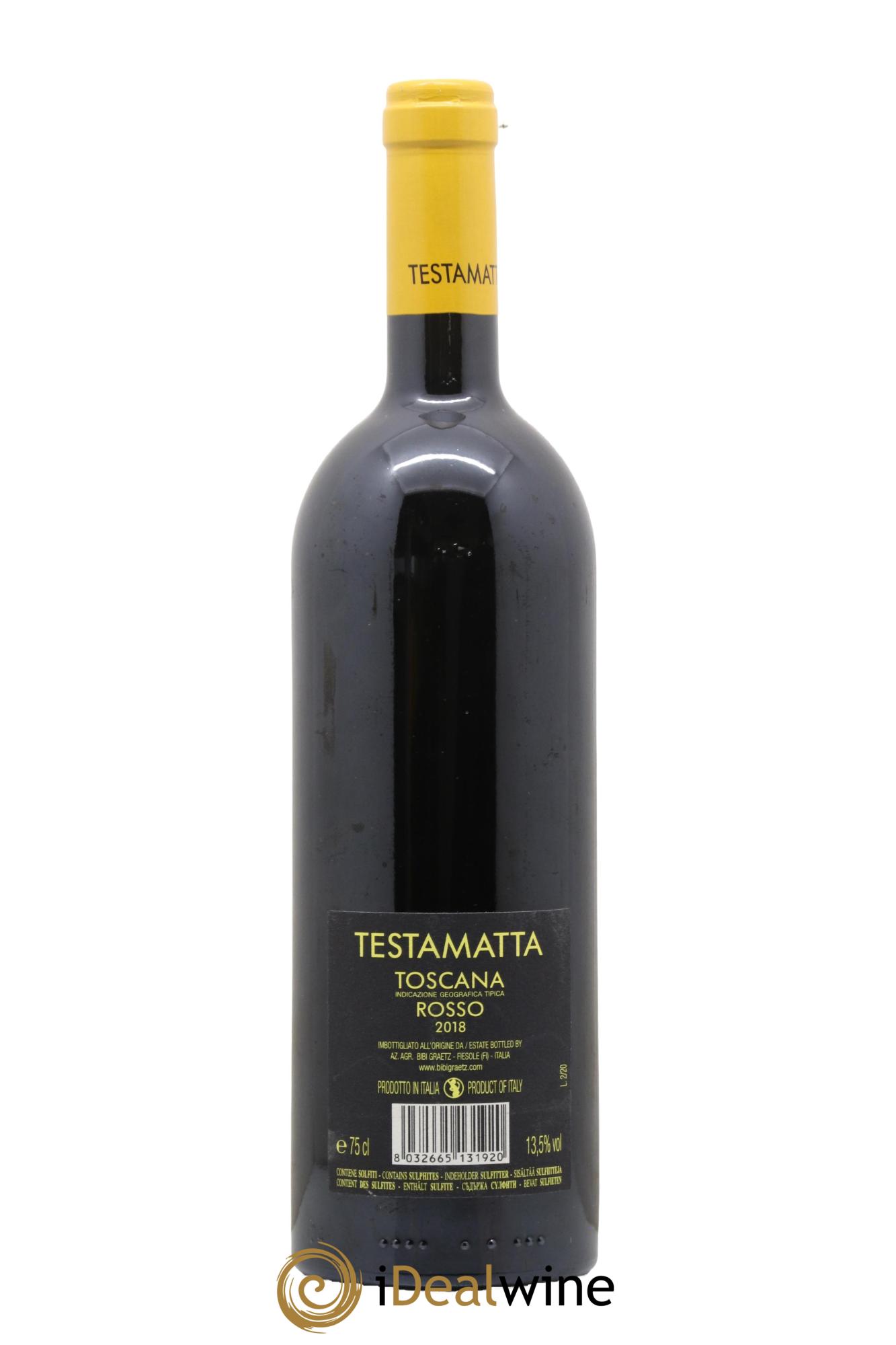 Toscana IGT Testamatta Bibi Graetz  2018 - Posten von 1 Flasche - 1