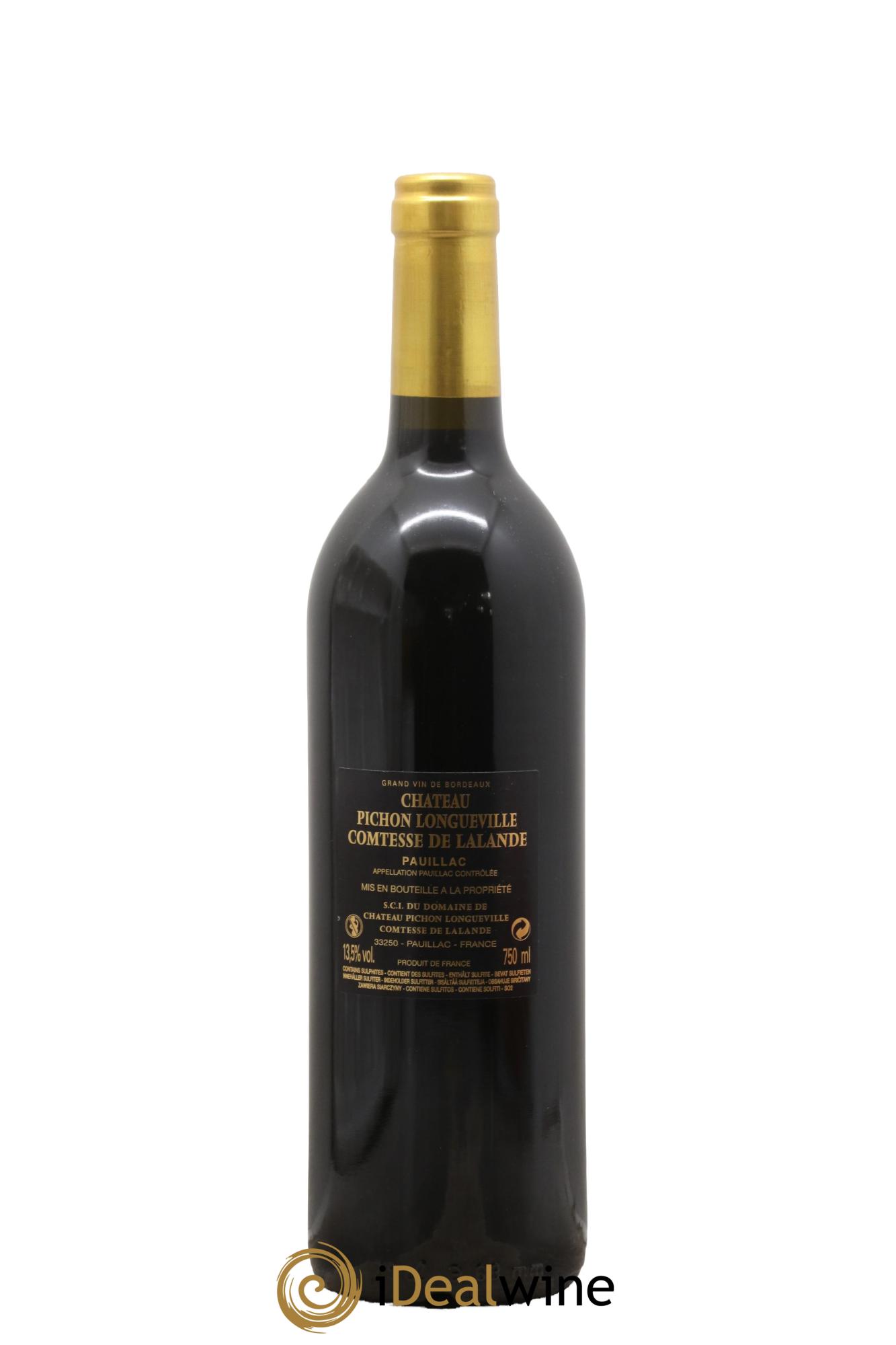 Château Pichon Longueville Comtesse de Lalande 2ème Grand Cru Classé 2016 - Lot of 1 bottle - 1