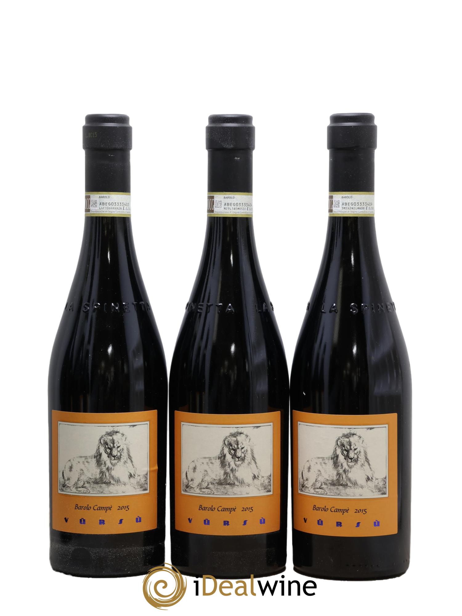 Barolo DOCG Campe La Spinetta - Giorgio Rivetti Vursu 2015 - Lotto di 6 bottiglie - 1