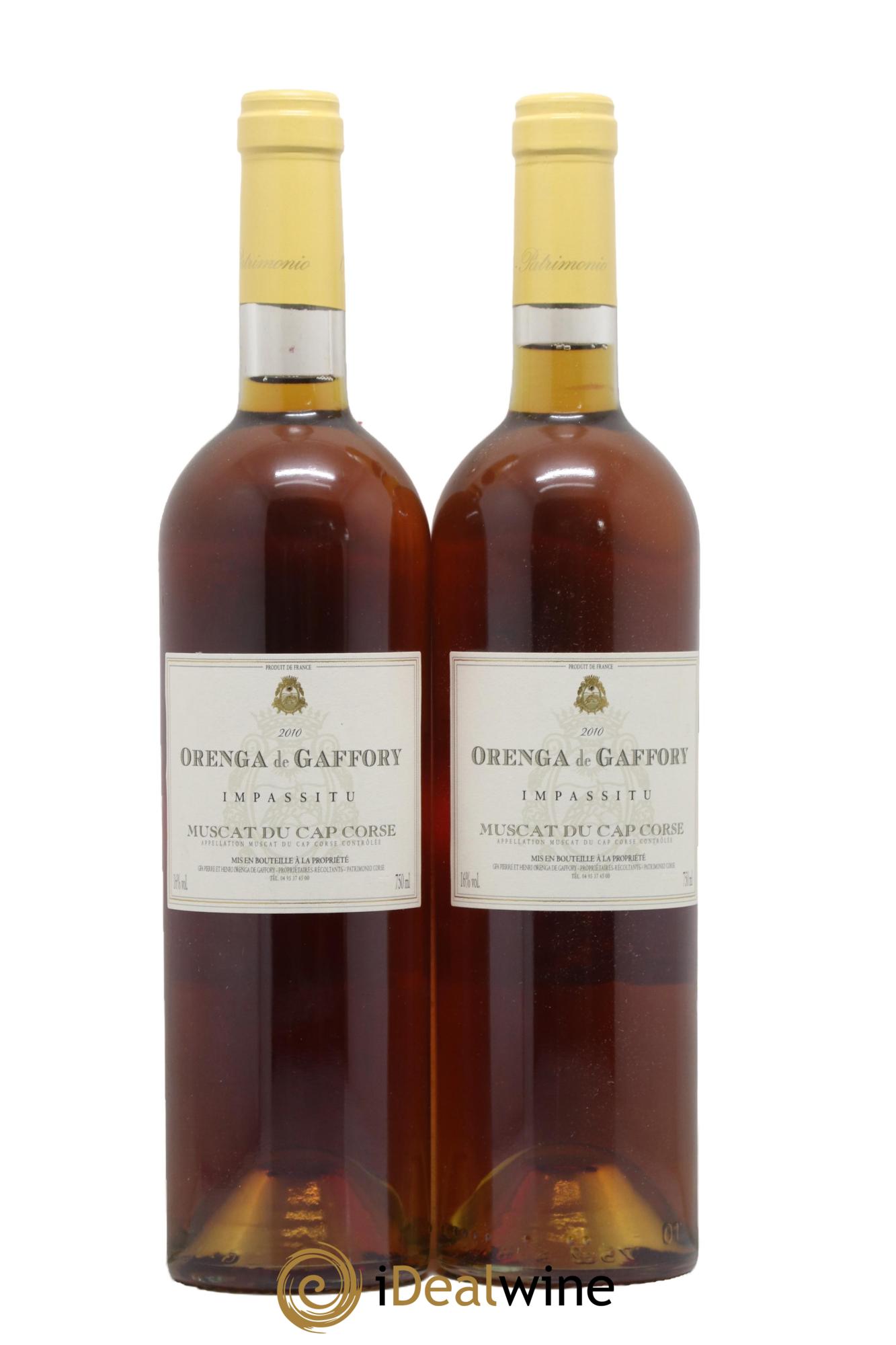 Muscat du Cap Corse Impassitu Orenga de Gaffory 2010 - Lotto di 2 bottiglie - 0