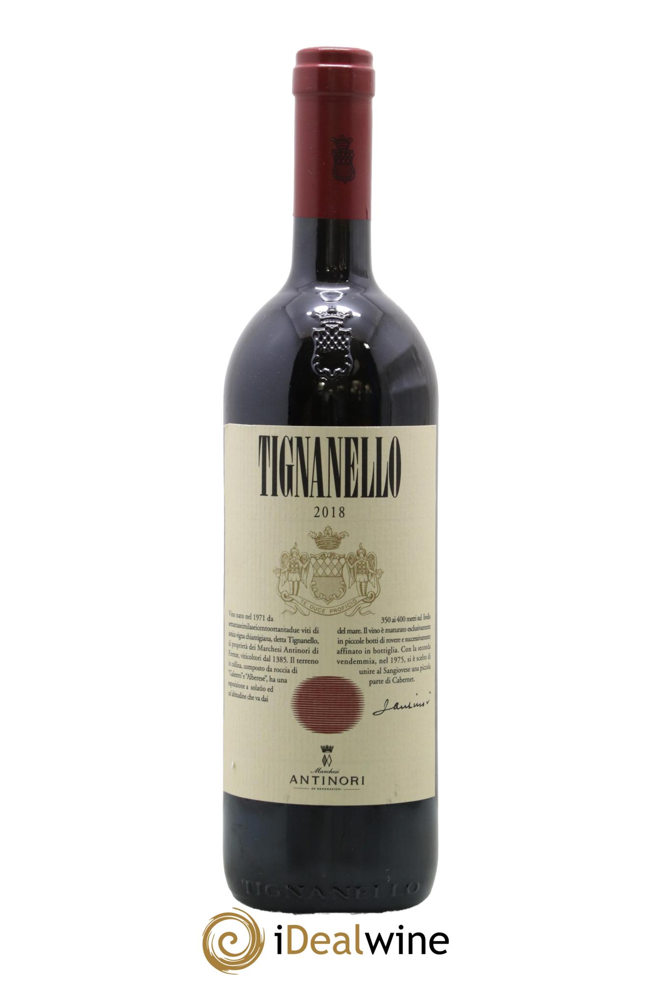 Toscana IGT Tignanello Tenuta Tignanello - Marchesi Antinori 2018 - Lot de 1 bouteille - 0