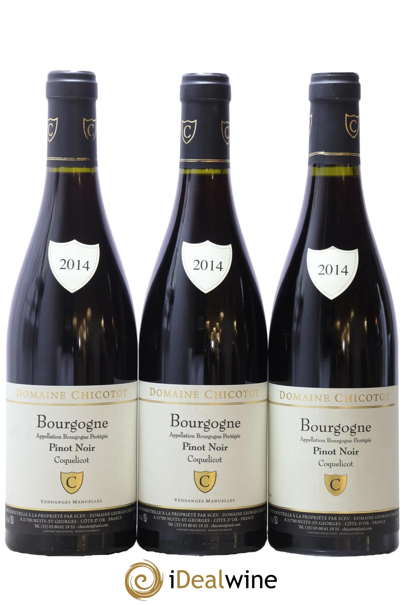 Bourgogne Coquelicot Chicotot 2014 - Lotto di 3 bottiglie - 0