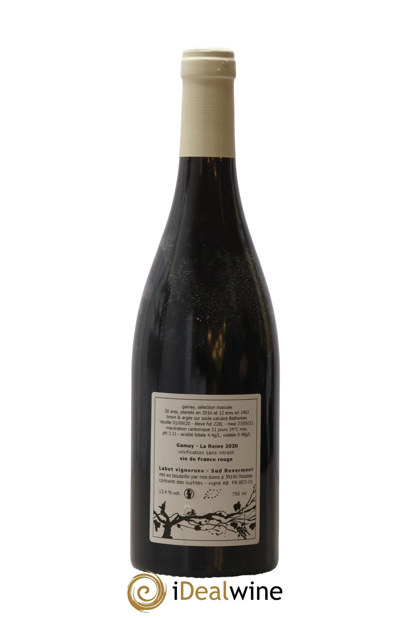 Vin de France Gamay La Reine Labet (Domaine) 2020 - Lot de 1 bouteille - 1