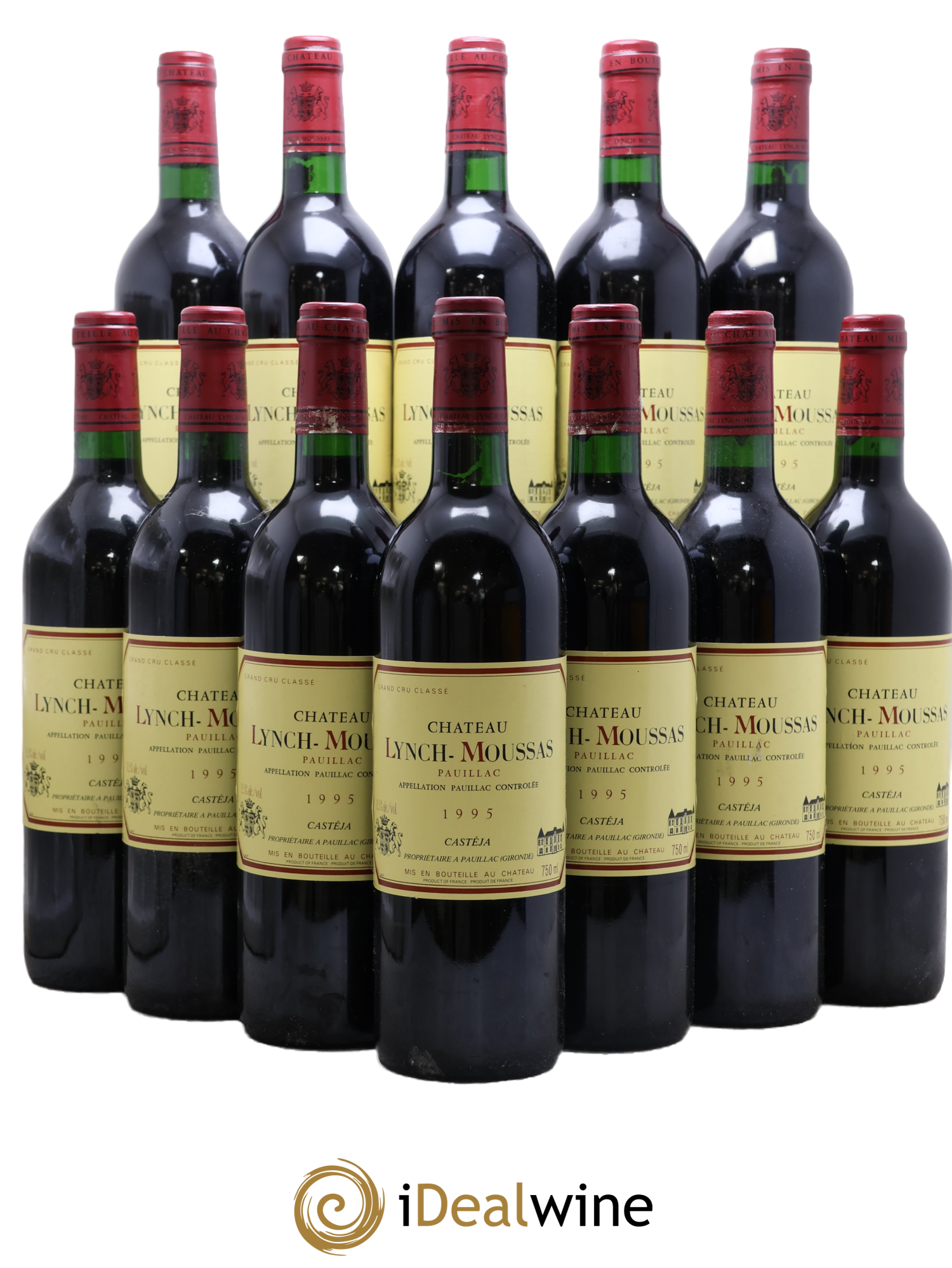 Château Lynch Moussas 5ème Grand Cru Classé 1995 - Lot de 12 bouteilles - 0