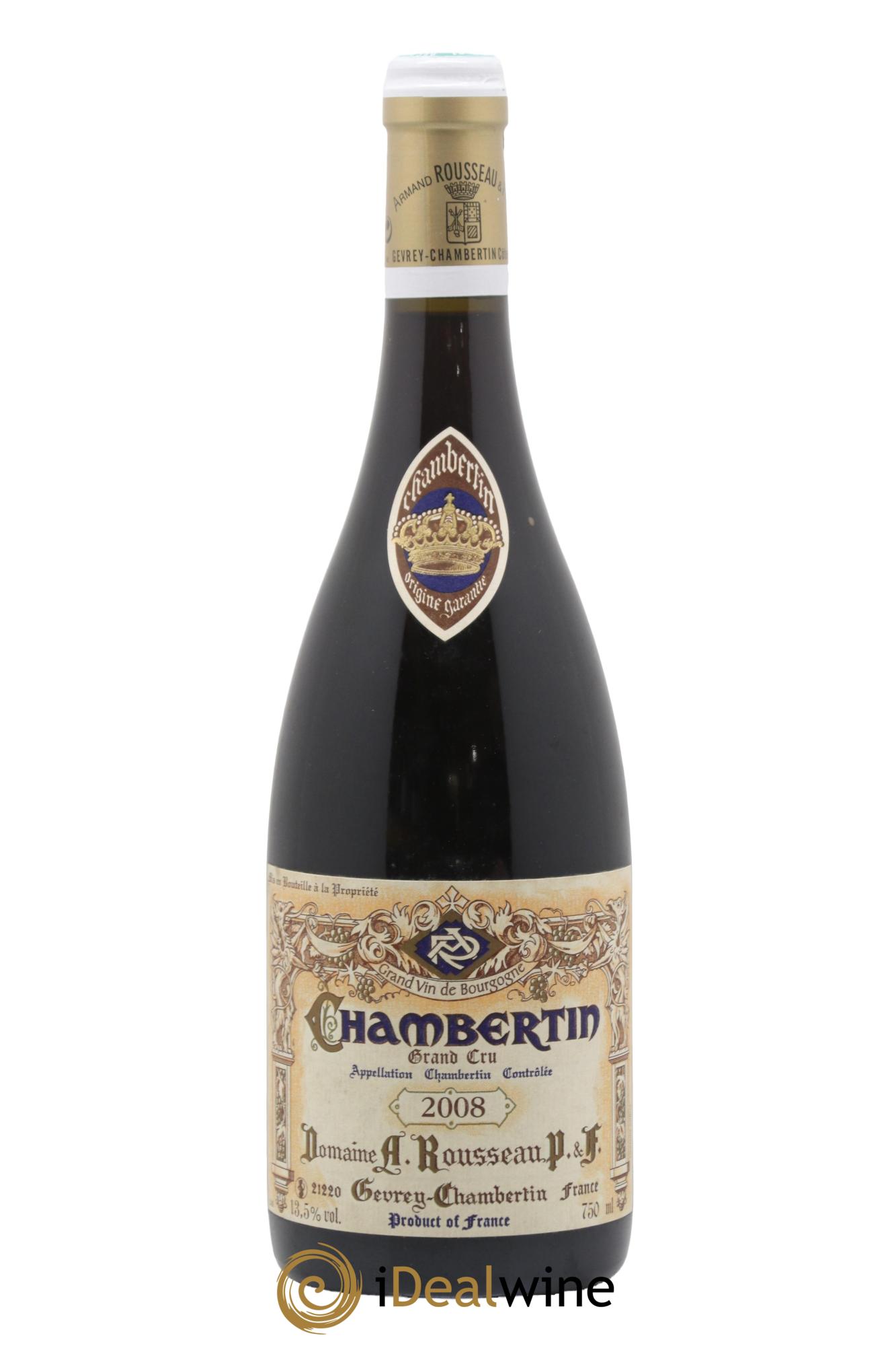 Chambertin Grand Cru Armand Rousseau (Domaine) 2008 - Lotto di 1 bottiglia - 0