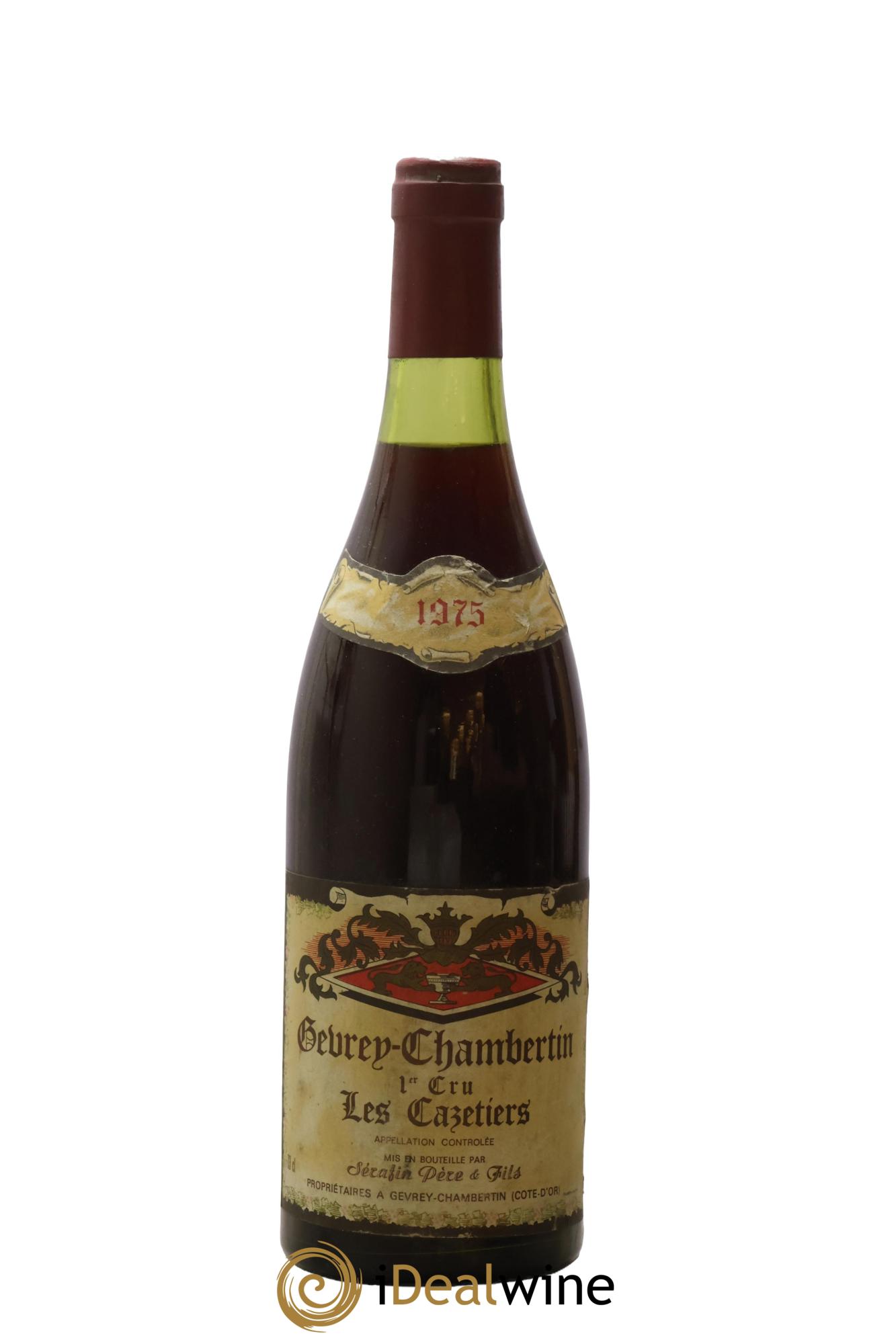 Gevrey-Chambertin 1er Cru Les Cazetiers Christian Sérafin Père et Fils 1975 - Lot of 1 bottle - 0