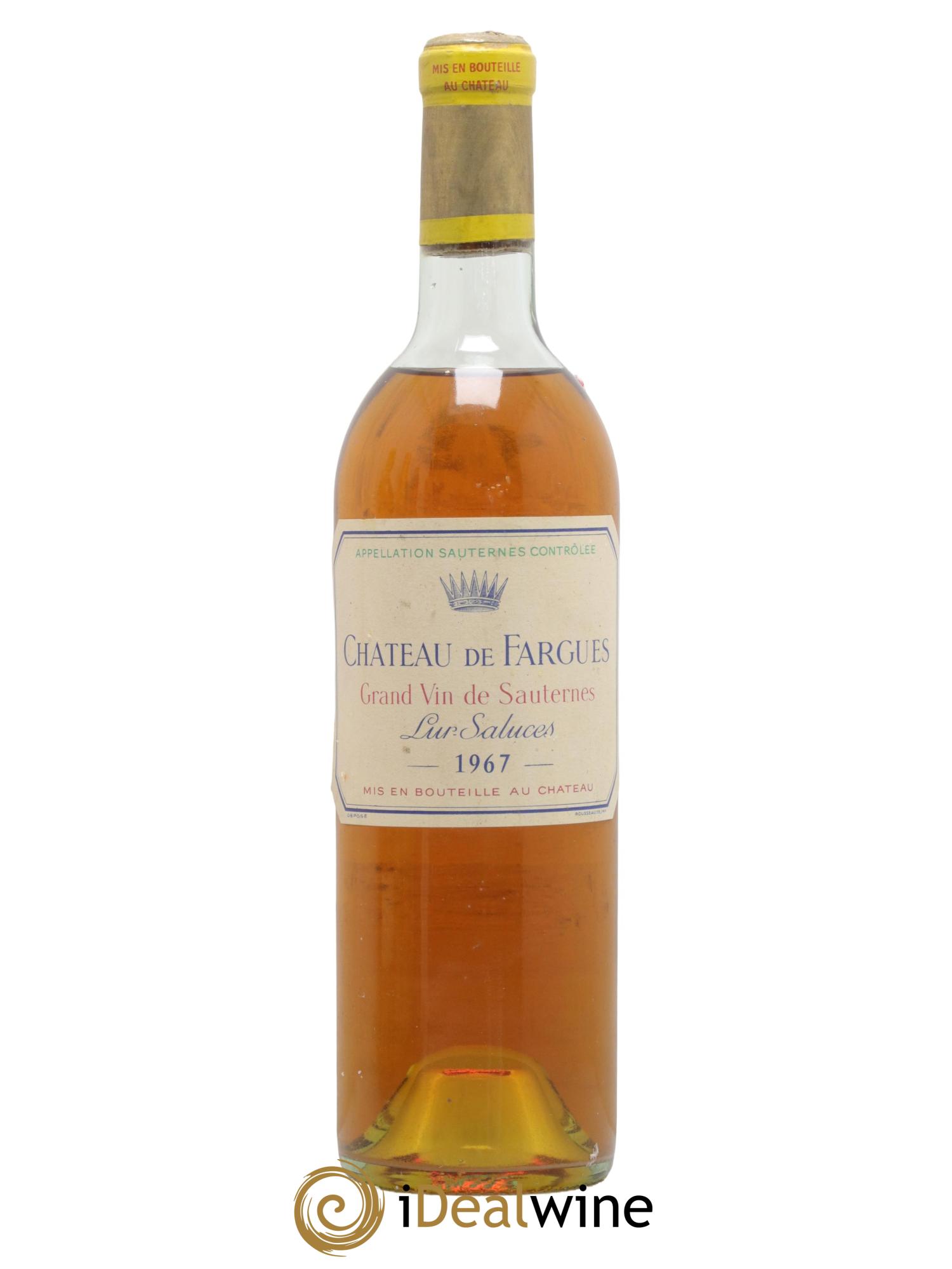 Château de Fargues 1967 - Lot de 1 bouteille - 0
