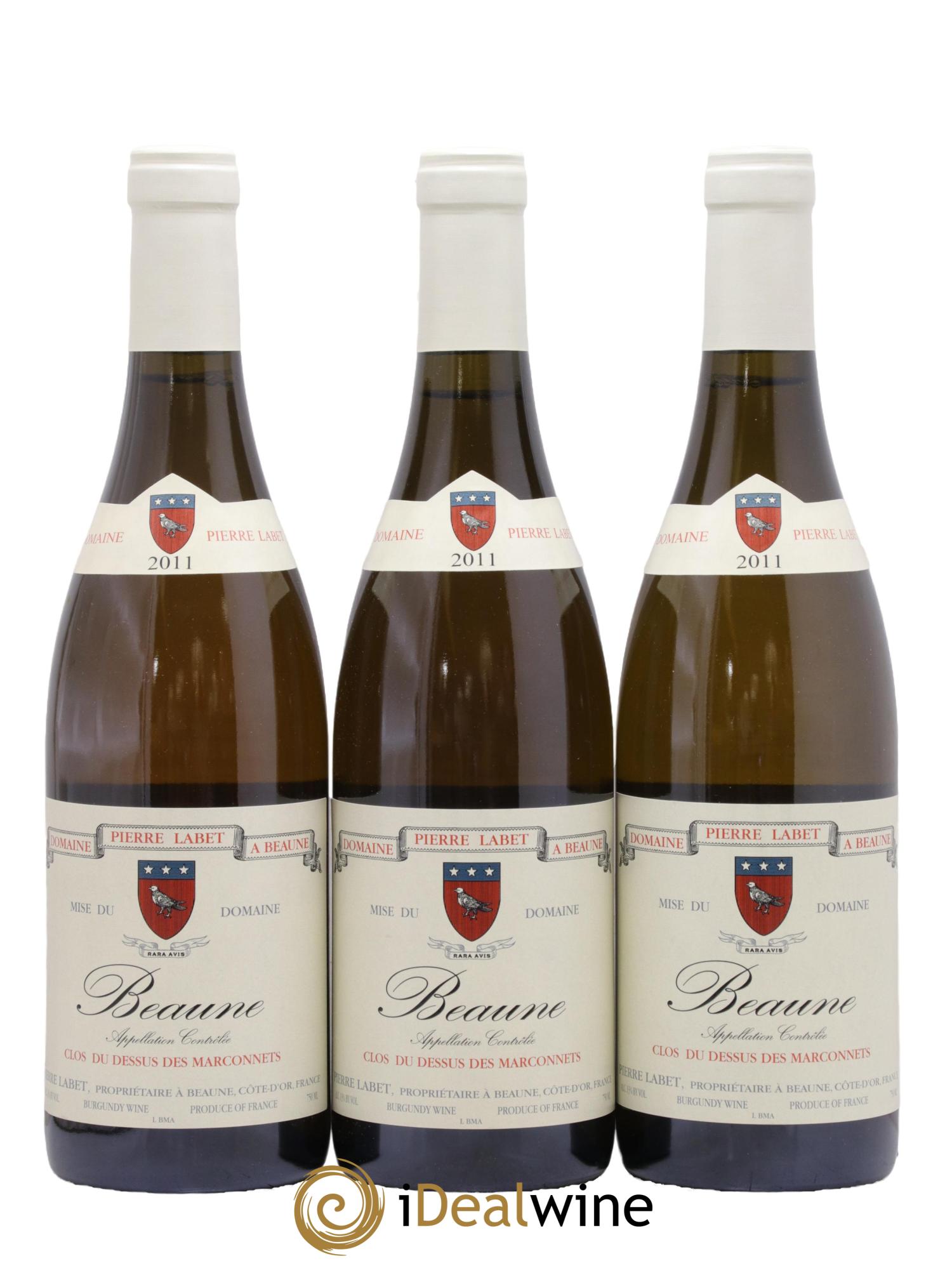 Beaune Clos du dessus des Marconnets François Labet 2011 - Lot de 3 bouteilles - 0