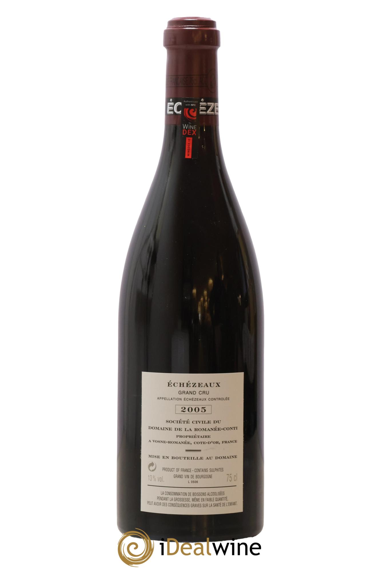 Echezeaux Grand Cru Domaine de la Romanée-Conti 2005 - Lot de 1 bouteille - 1