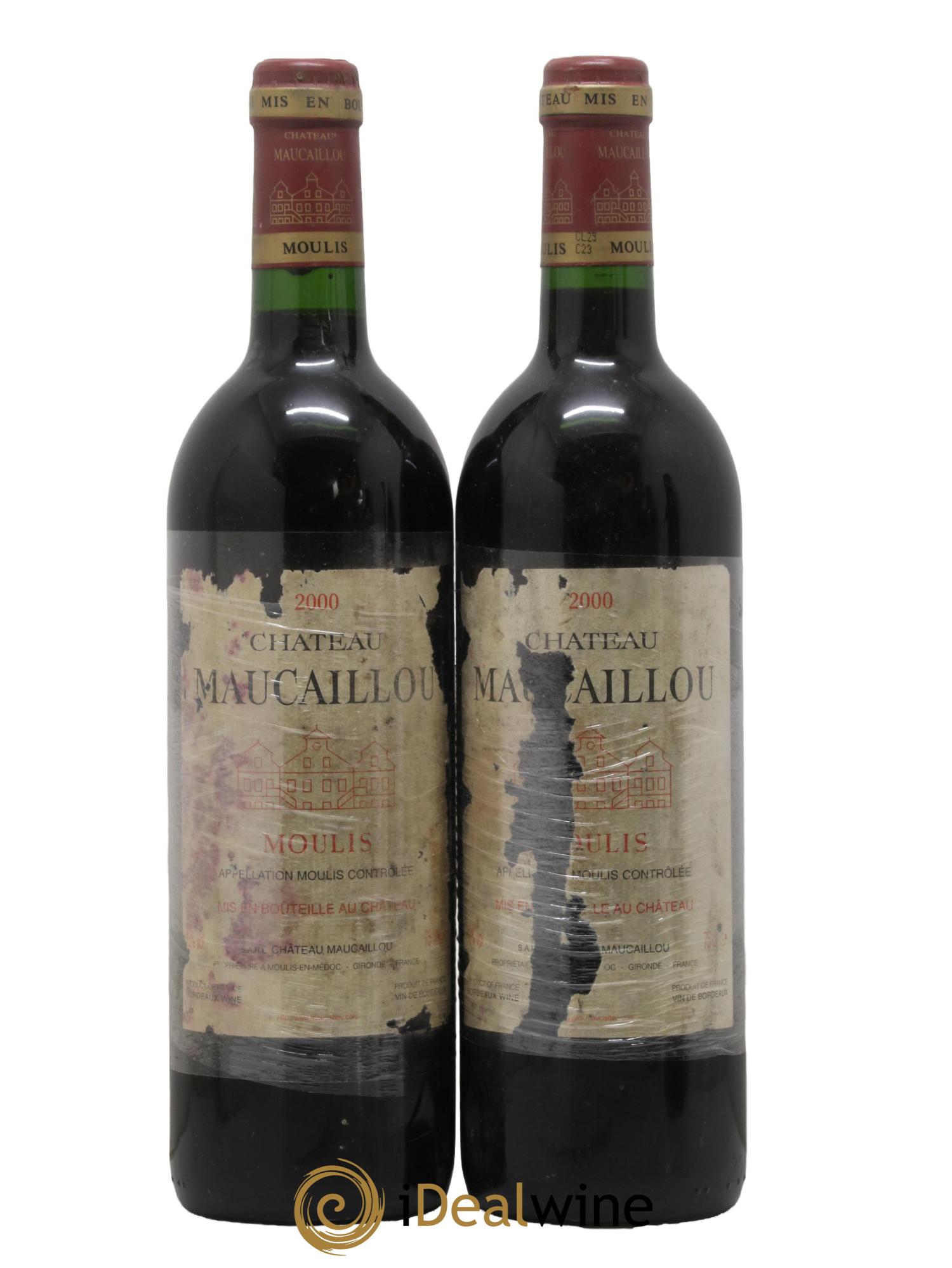Château Maucaillou 2000 - Lot de 2 bouteilles - 0