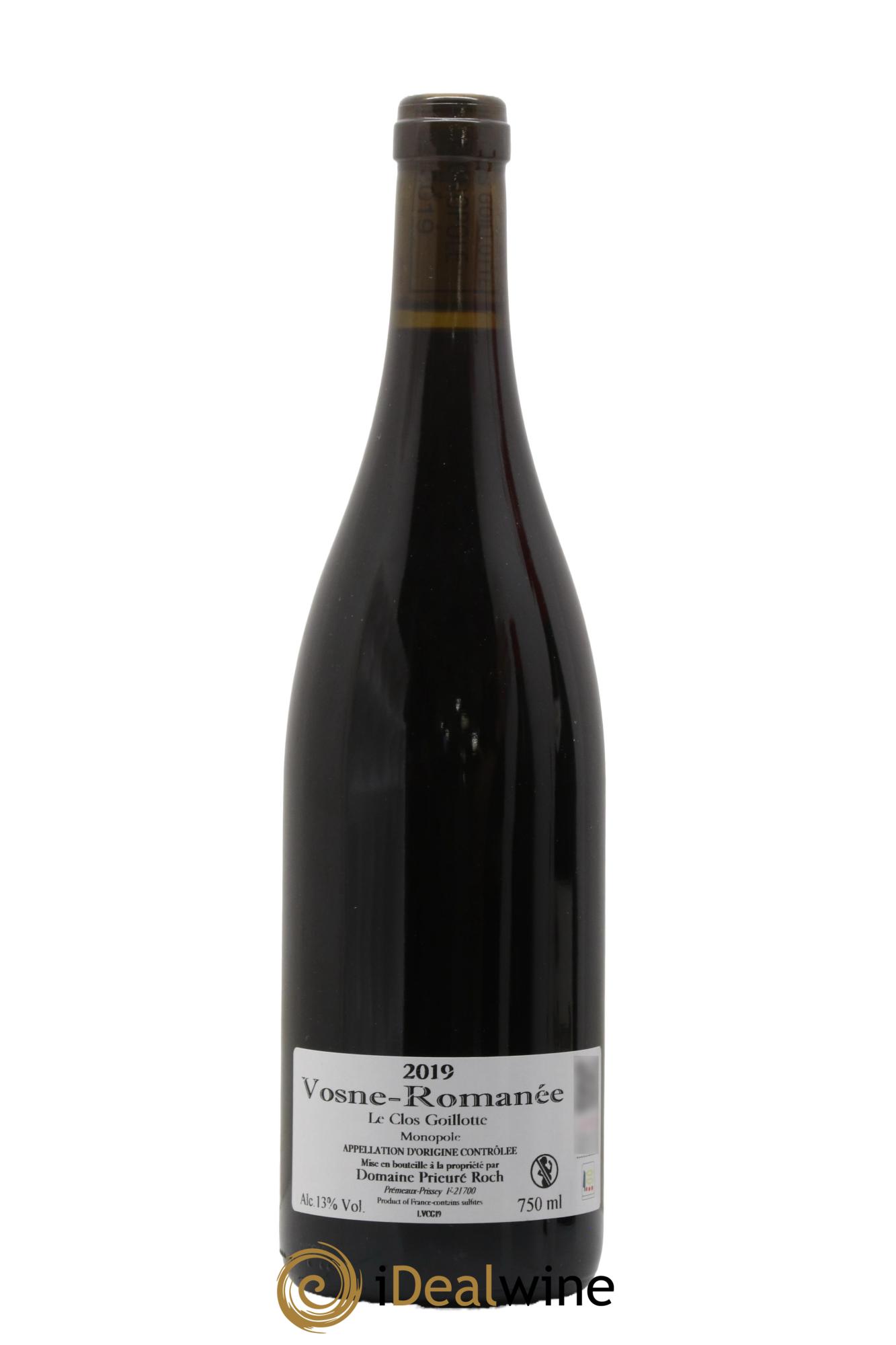 Vosne-Romanée Le Clos Goillotte Prieuré Roch 2019 - Lotto di 1 bottiglia - 1