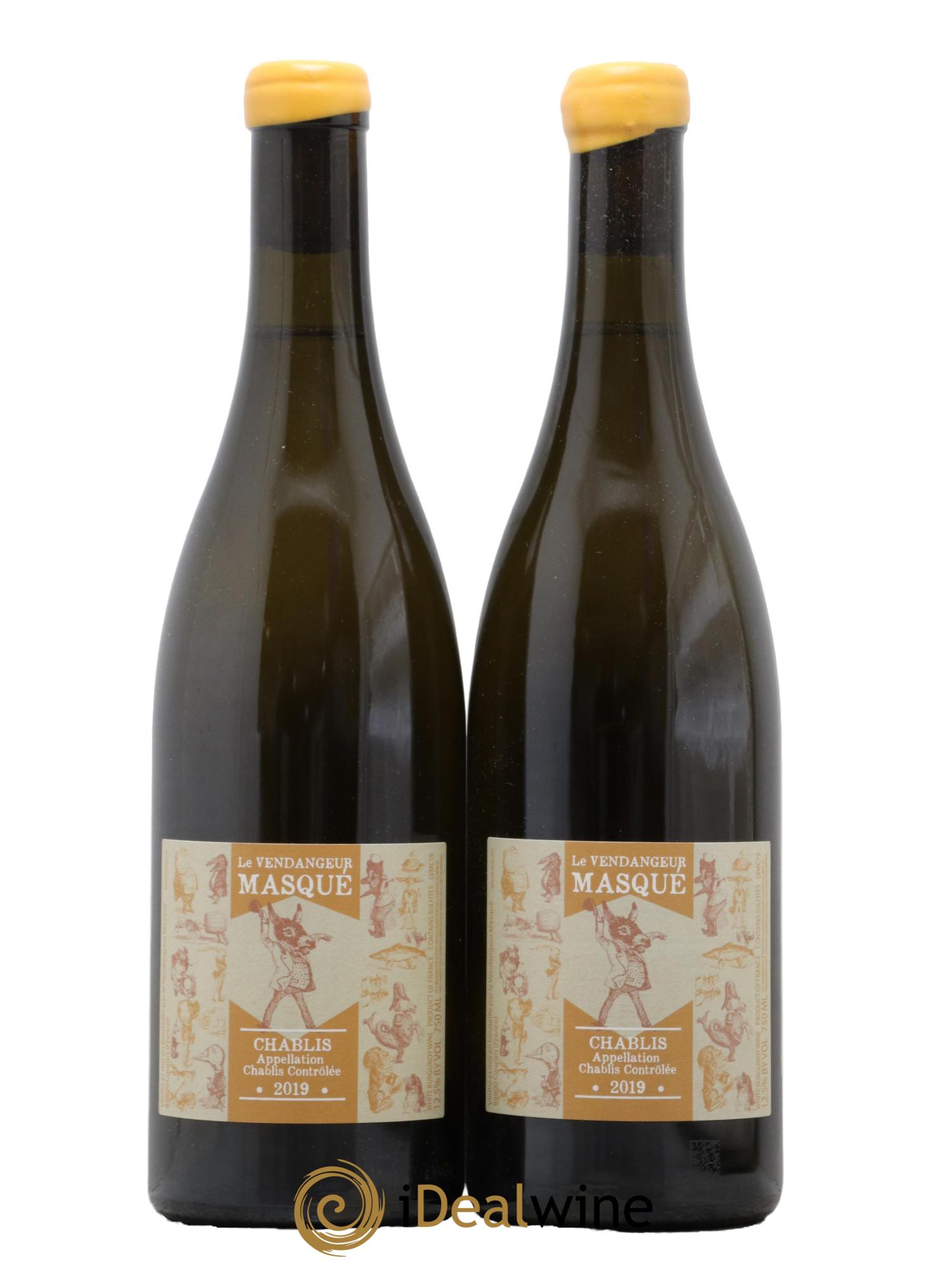 Chablis Le Vendangeur Masqué 2019 - Lot de 2 bouteilles - 0