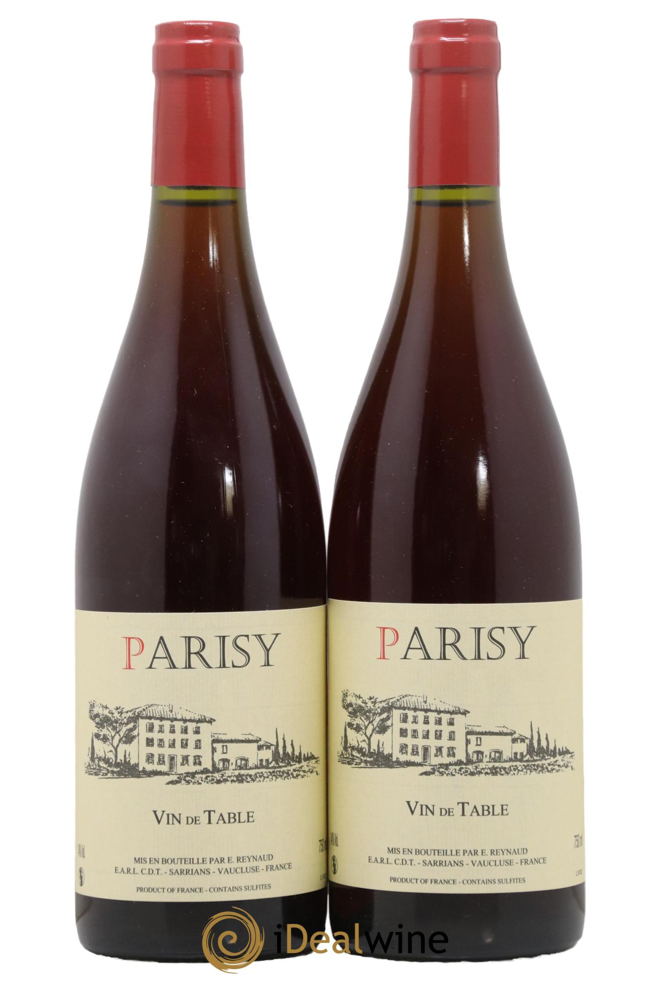 Vin de Table Parisy Emmanuel Reynaud - Posten von 2 Flaschen - 0