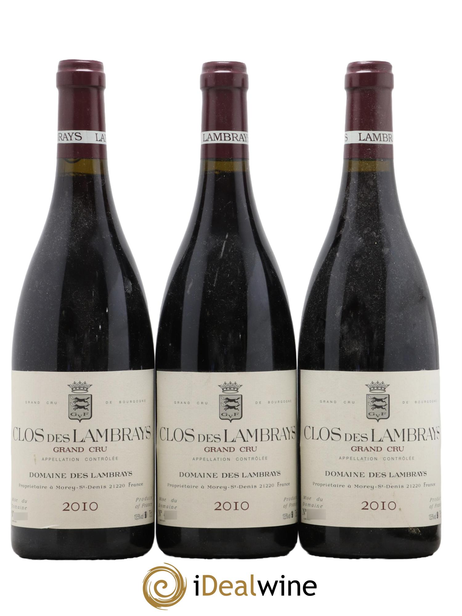 Clos des Lambrays Grand Cru Domaine des Lambrays 2010 - Lot de 3 bouteilles - 0