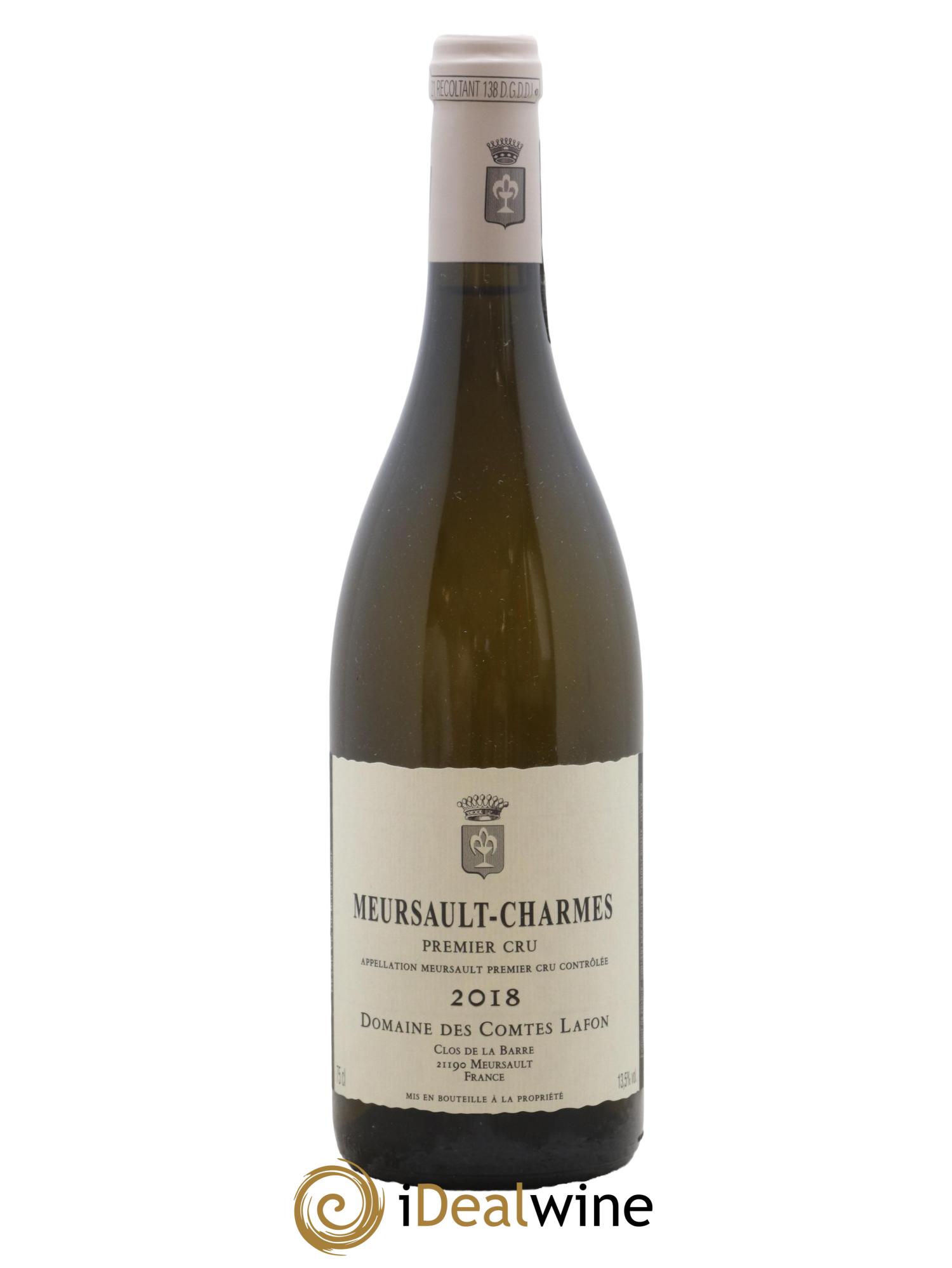 Meursault 1er Cru Charmes Comtes Lafon (Domaine des) 2018 - Lot de 1 bouteille - 0