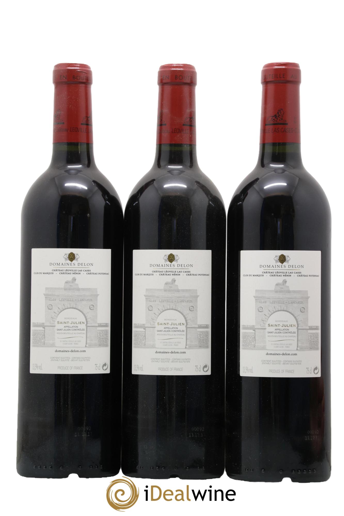 Château Léoville Las Cases 2ème Grand Cru Classé 2015 - Lot de 3 bouteilles - 1