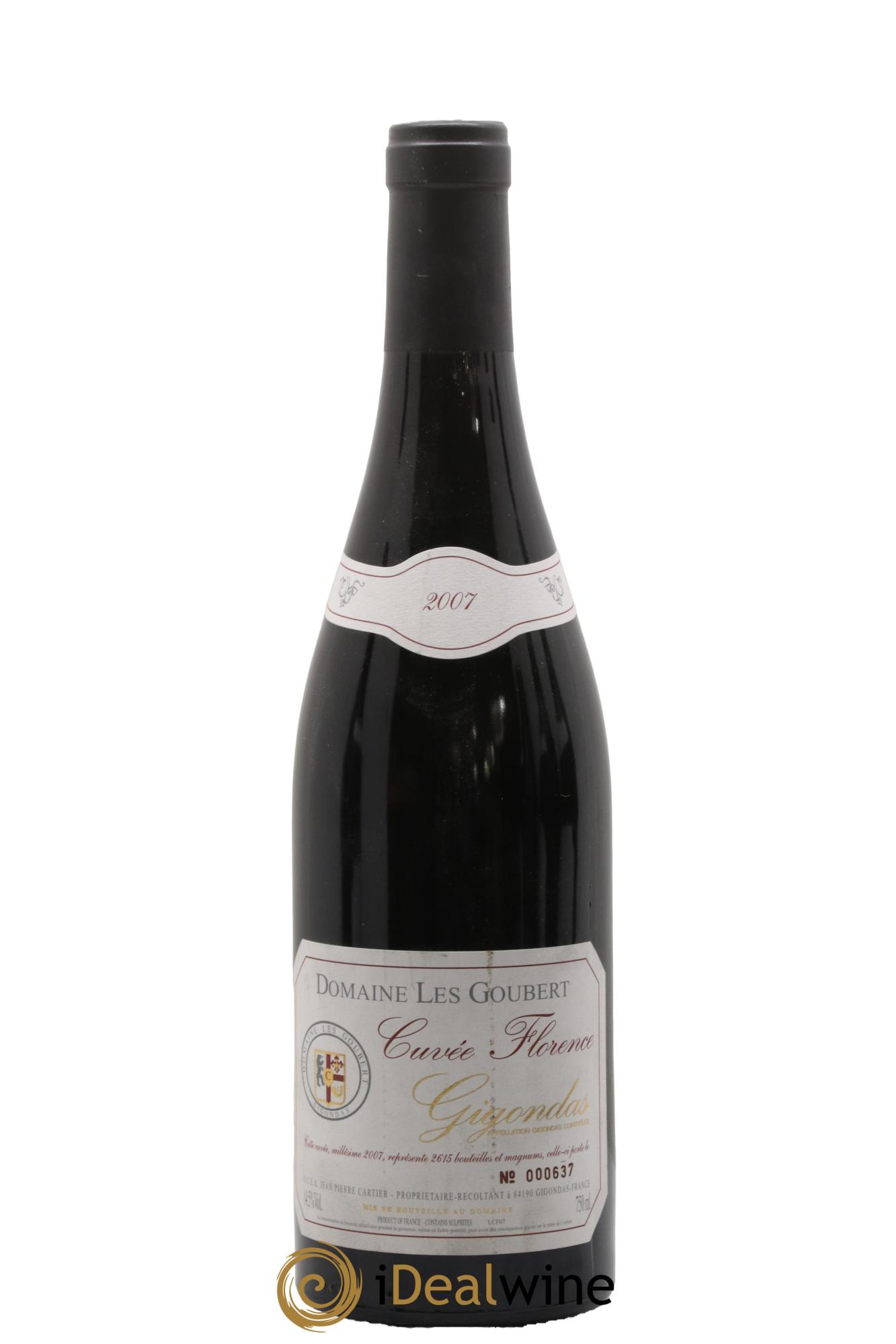Gigondas Cuvée Florence Les Goubert (Domaine) 2007 - Lot de 1 bouteille - 0