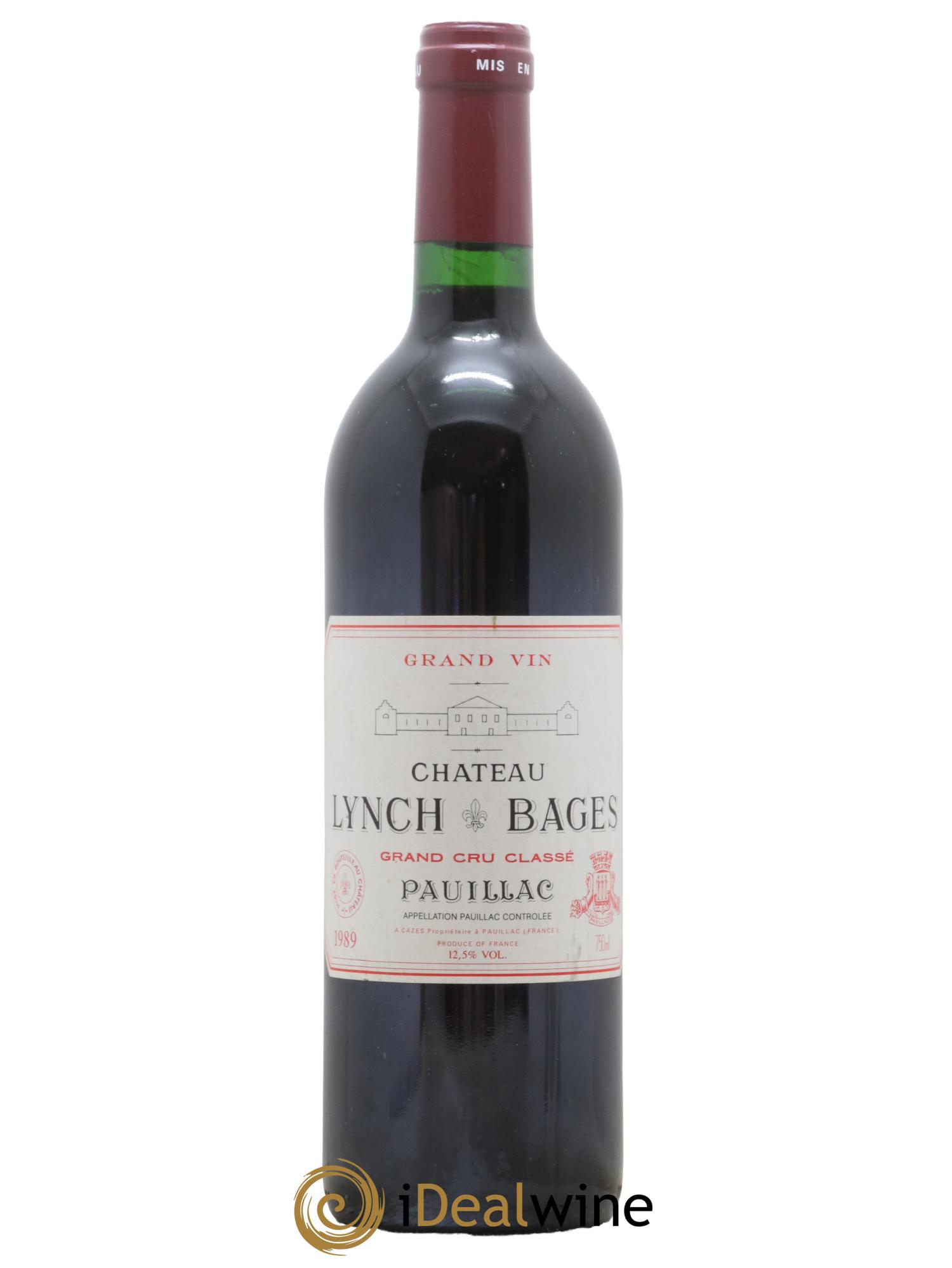 Château Lynch Bages 5ème Grand Cru Classé 1989 - Lot de 1 bouteille - 0