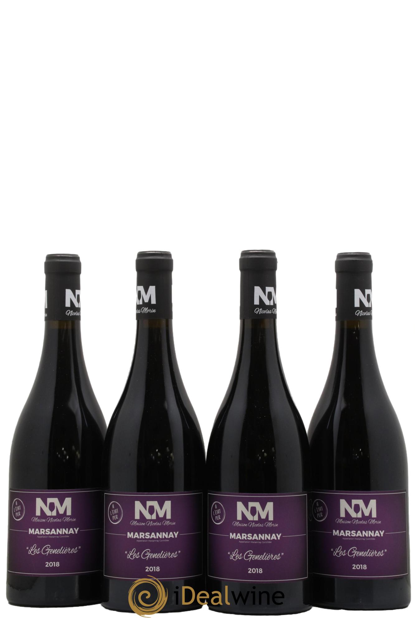 Marsannay Les Genelières Nicolas Morin 2018 - Lotto di 4 bottiglie - 0