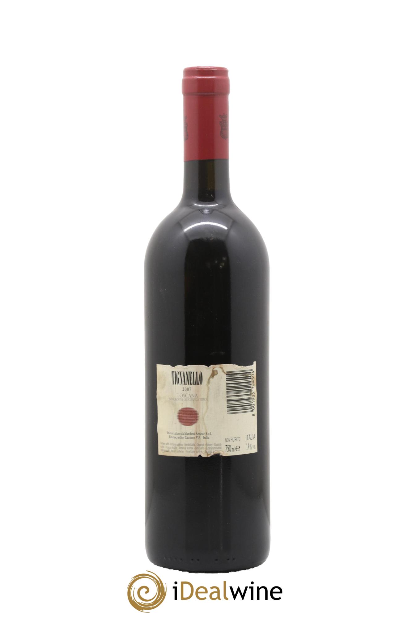 Toscana IGT Tignanello Tenuta Tignanello - Marchesi Antinori 2007 - Lot de 1 bouteille - 1