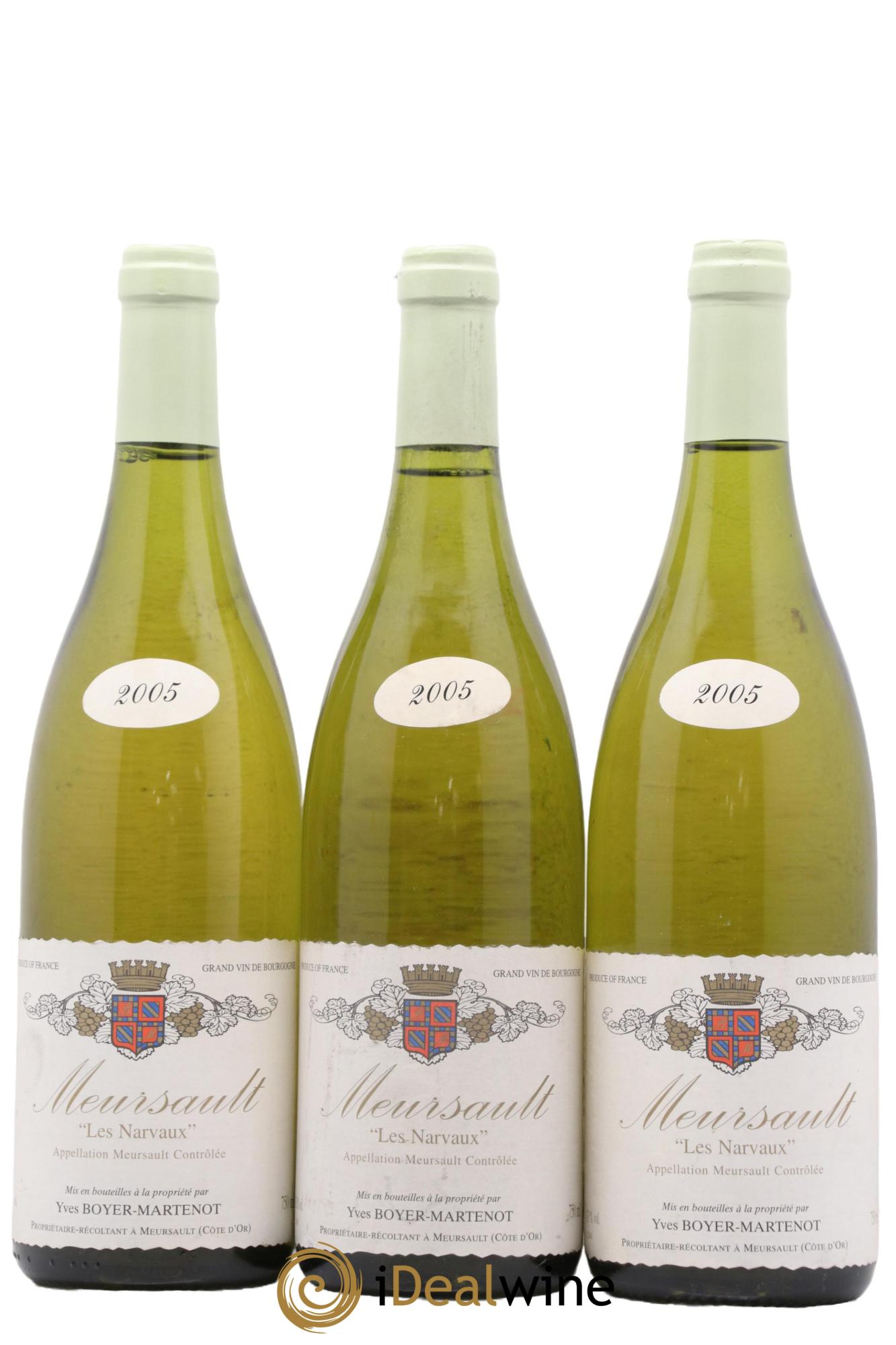 Meursault Les Narvaux Boyer-Martenot 2005 - Lot de 3 bouteilles - 0