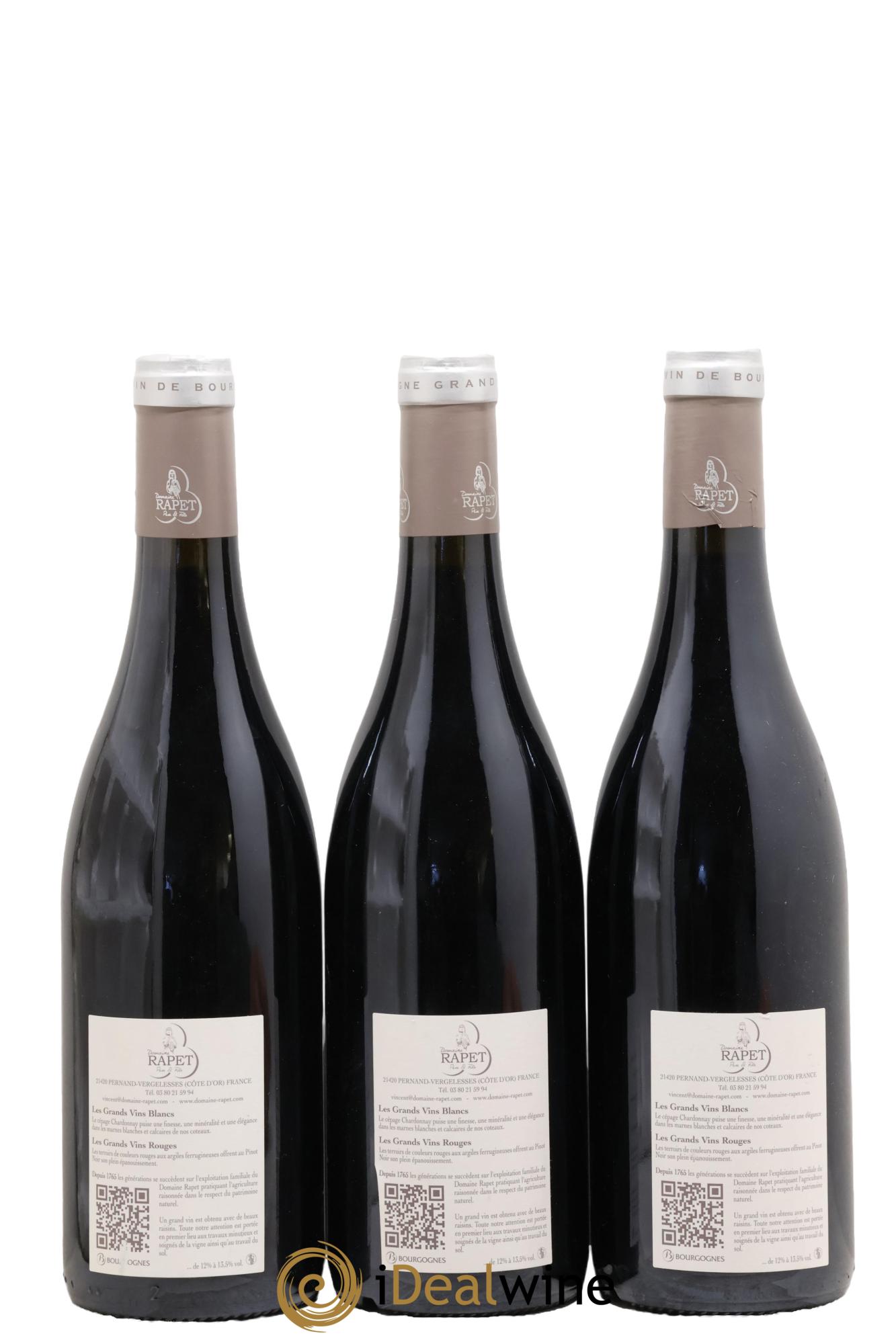 Corton Grand Cru Pougets Rapet Père & Fils 2013 - Lot of 3 bottles - 1