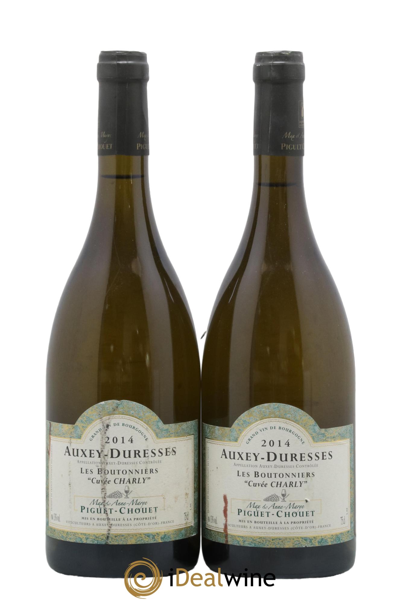Auxey-Duresses Les Boutonniers Cuvée Charly Piguet-Chouet 2014 - Lot de 2 bouteilles - 0
