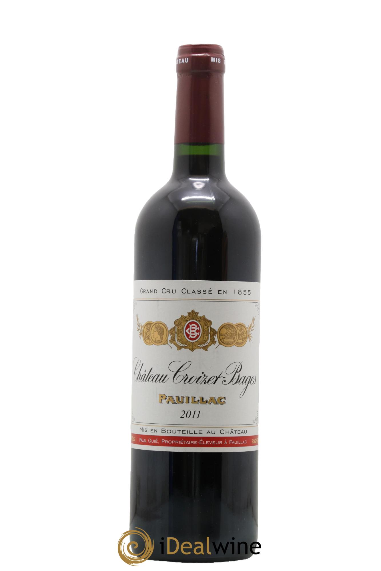 Château Croizet Bages 5ème Grand Cru Classé 2011 - Lot de 1 bouteille - 0