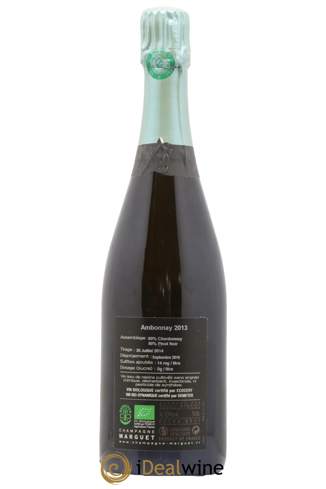 Ambonnay Grand Cru Extra-Brut Marguet 2013 - Lot de 1 bouteille - 1
