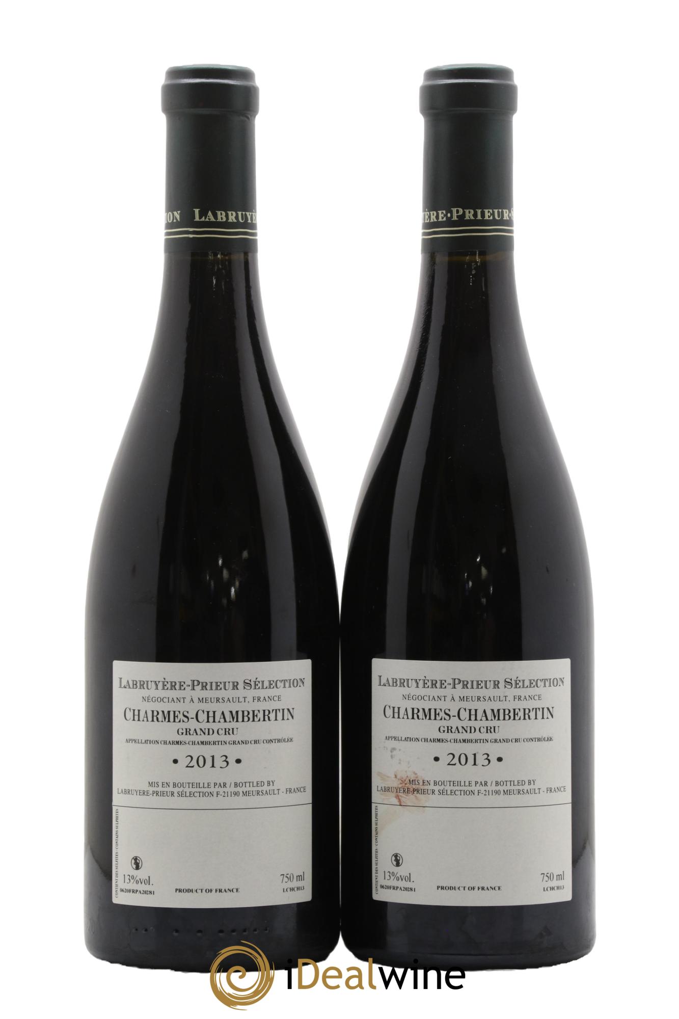 Charmes-Chambertin Grand Cru Labruyere-Prieur Jacques Prieur 2013 - Lot de 2 bouteilles - 1
