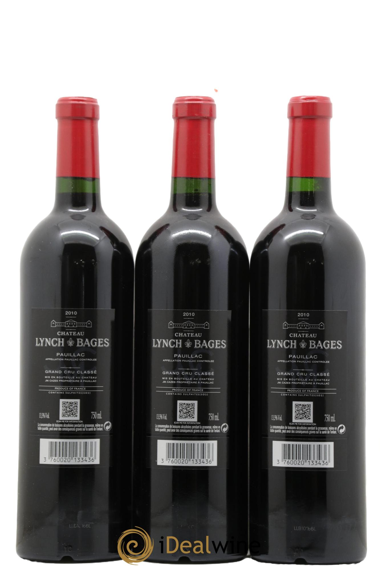 Château Lynch Bages 5ème Grand Cru Classé 2010 - Lot de 6 bouteilles - 4