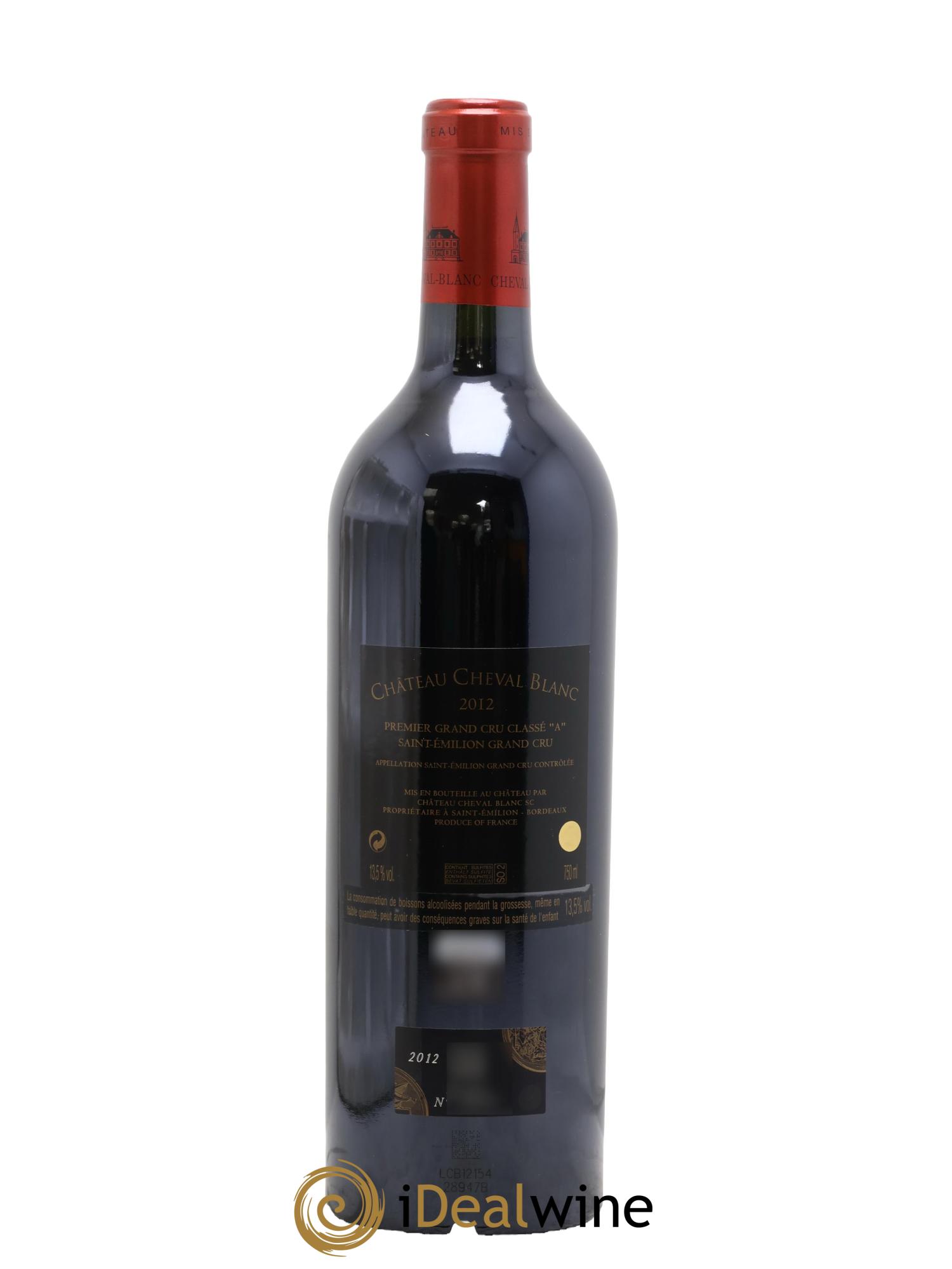 Château Cheval Blanc 1er Grand Cru Classé A 2012 - Lot de 1 bouteille - 1